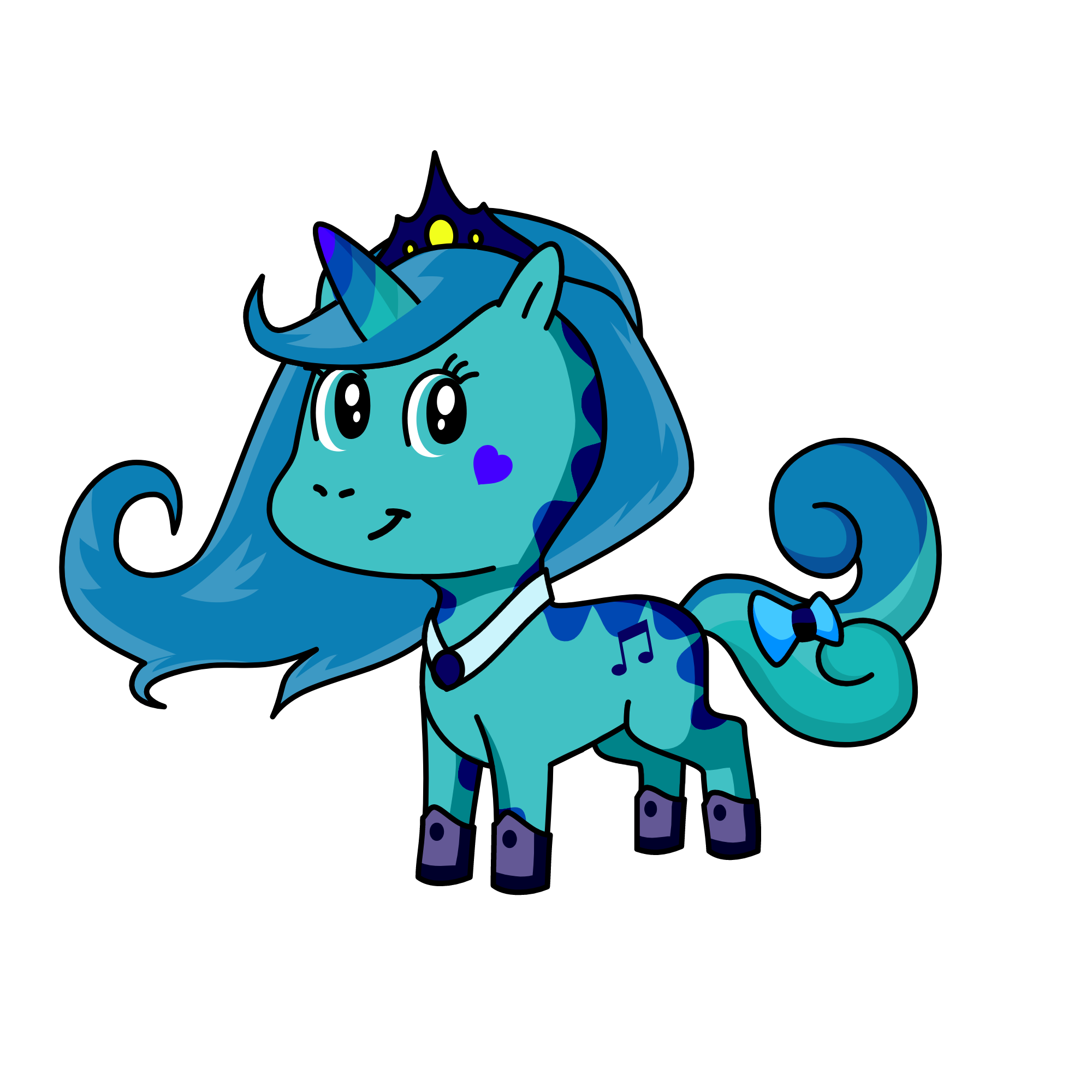 sonwblue princess, the unicorn