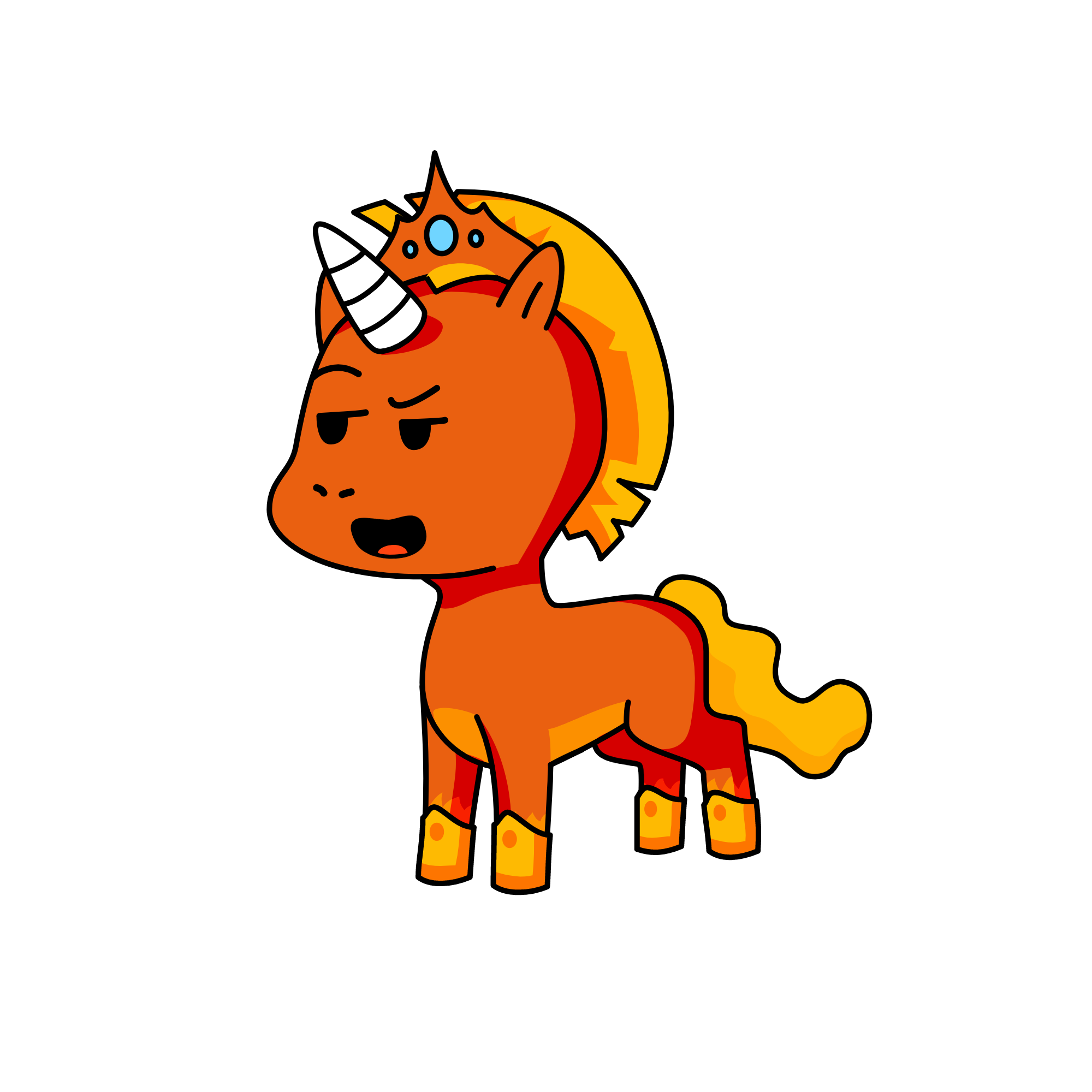 prince red, the unicorn