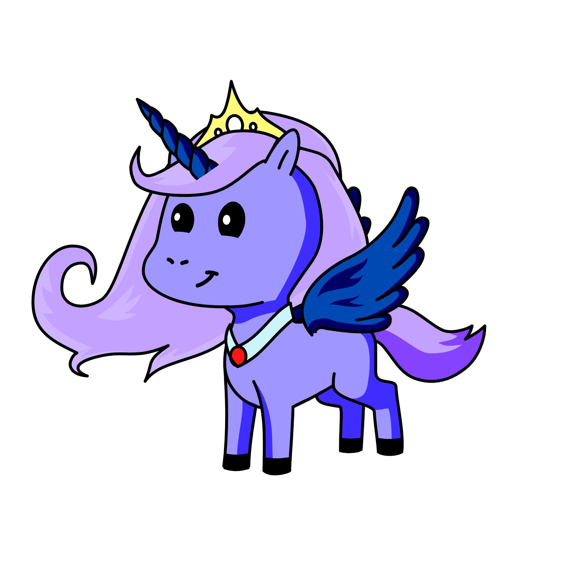 {princess} : luna, the unicorn