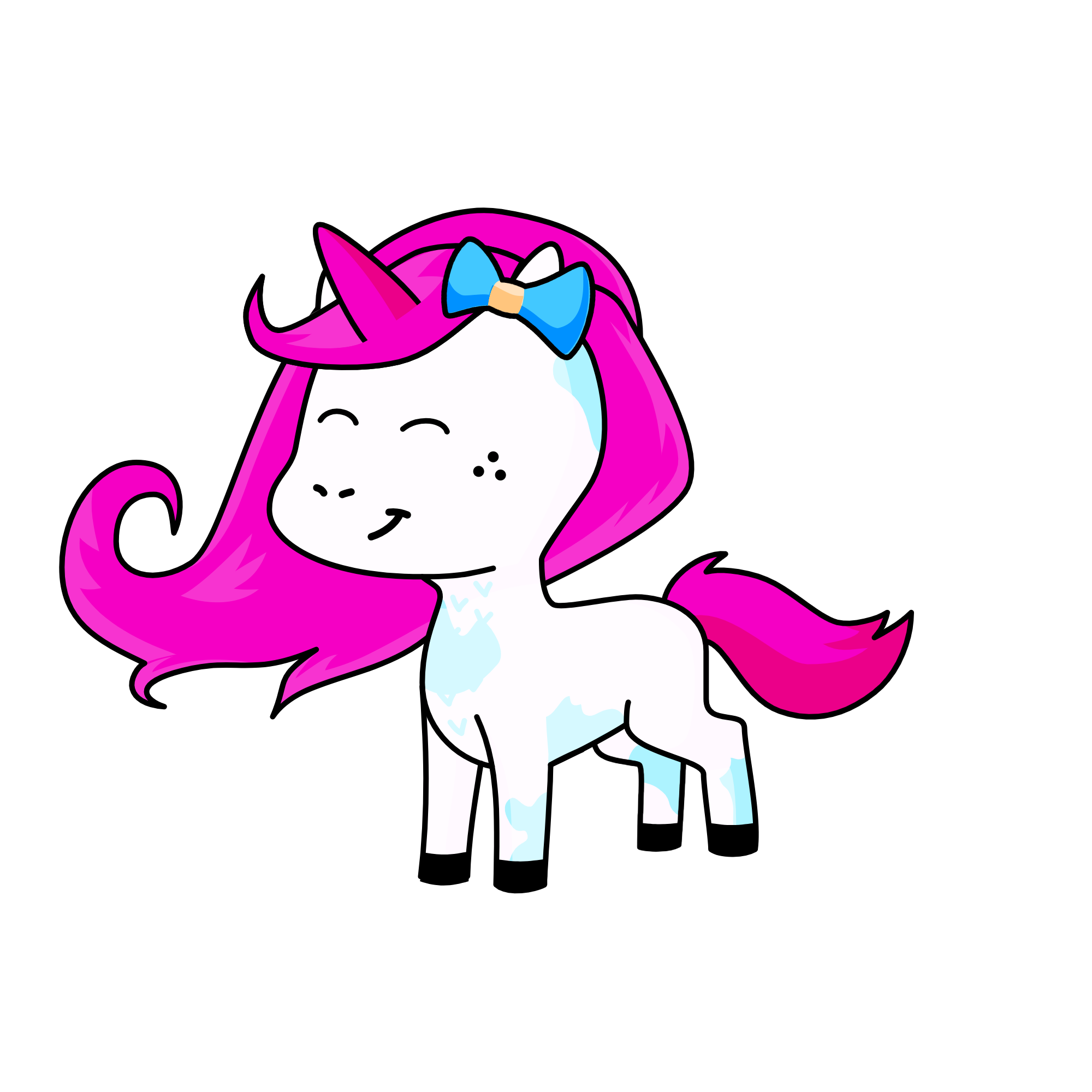 Ice Pricess In Discise, the unicorn