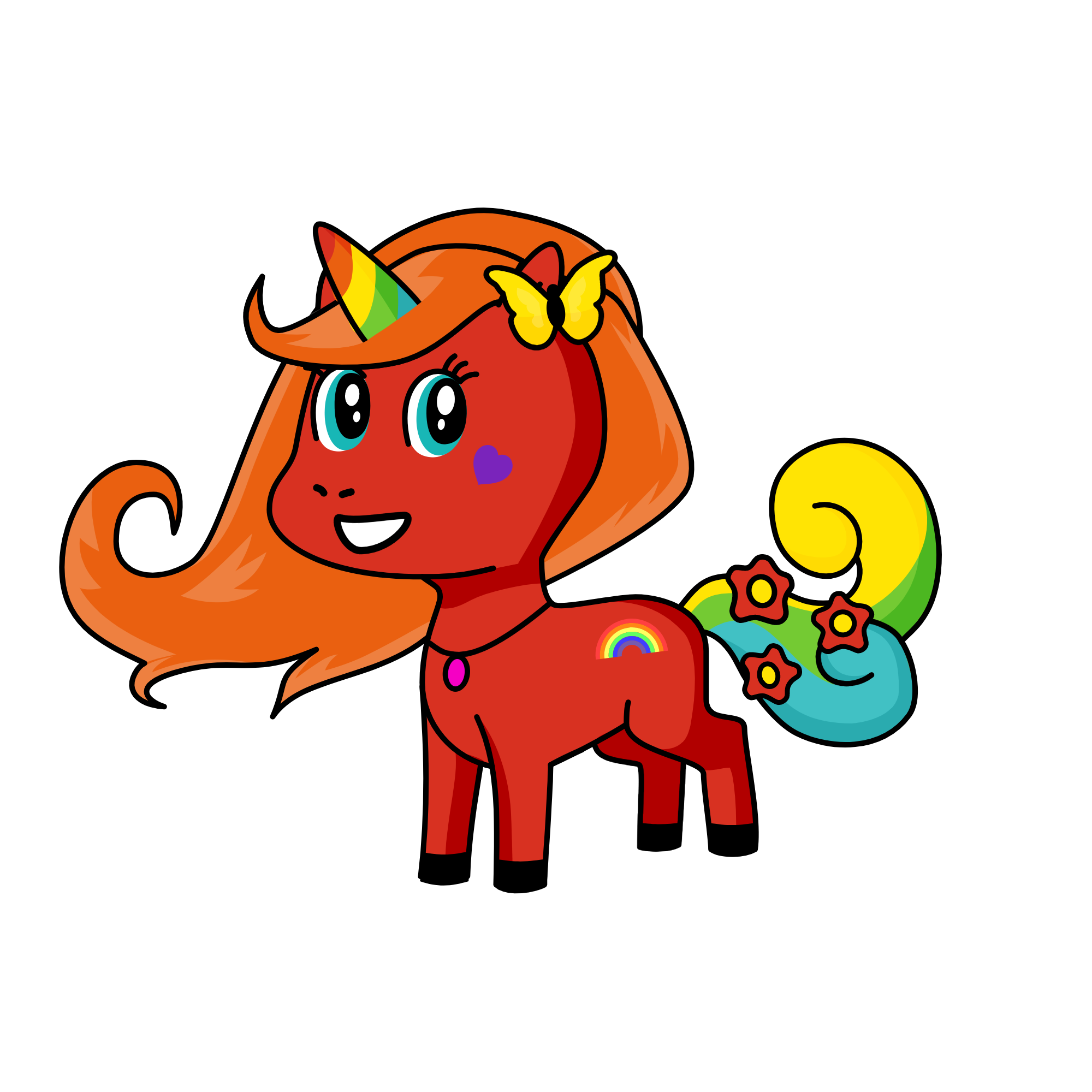 rainbow, the unicorn