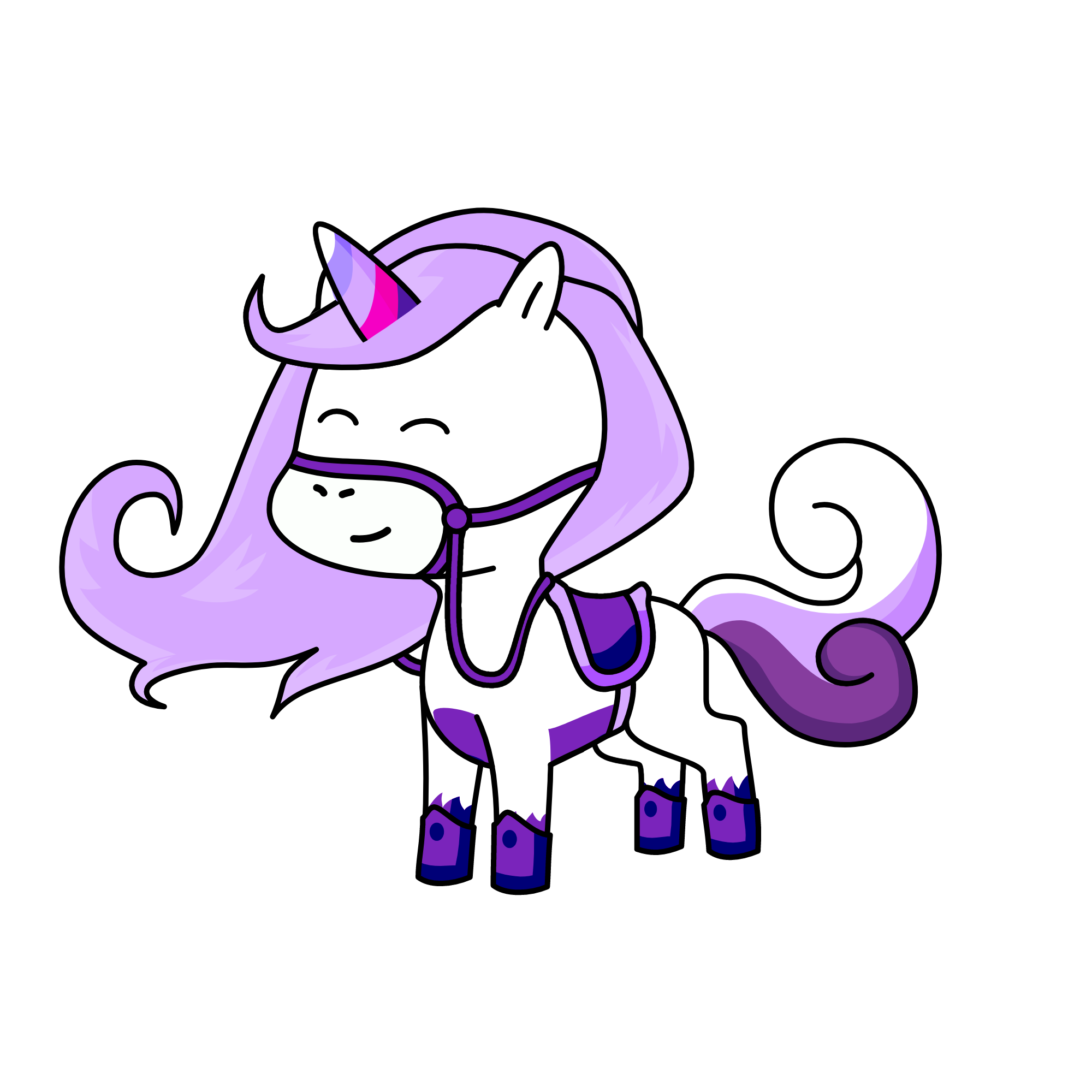 Violet, the unicorn