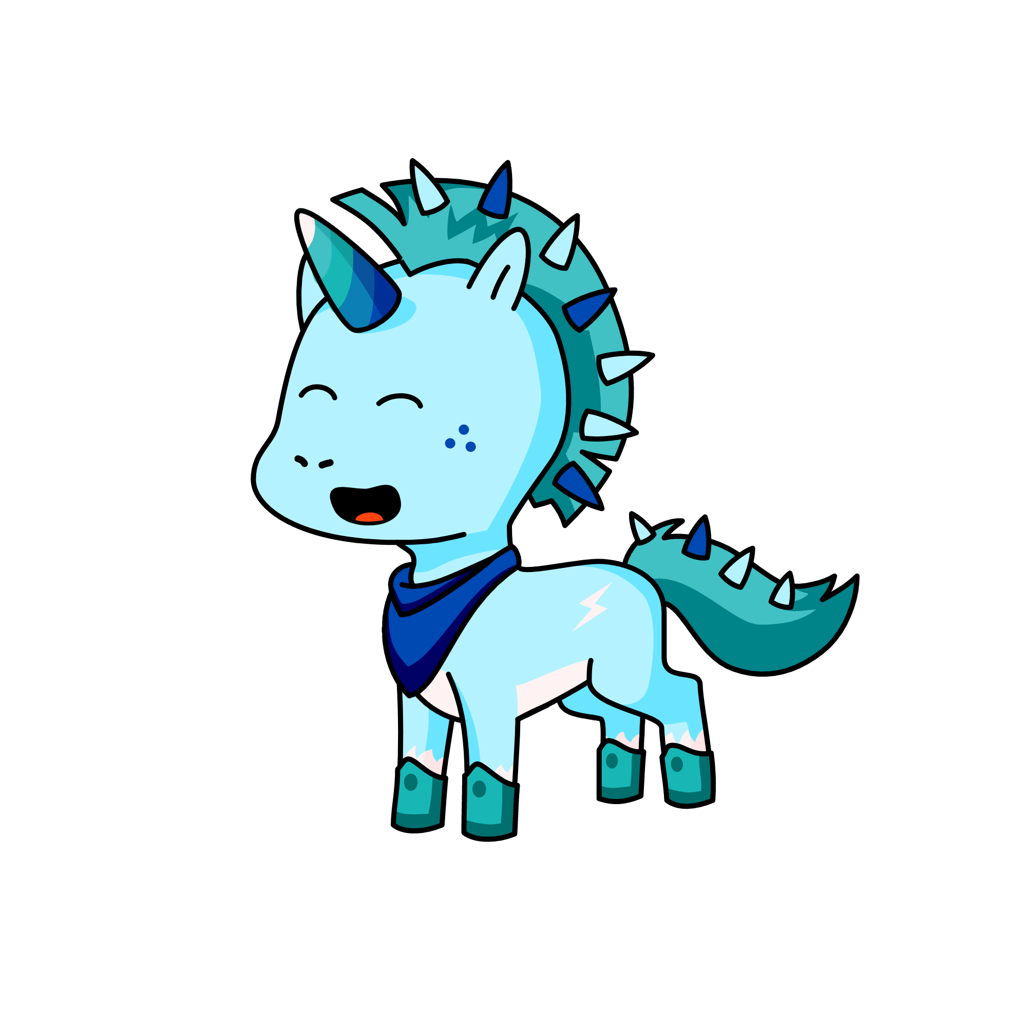 Speedy, the unicorn