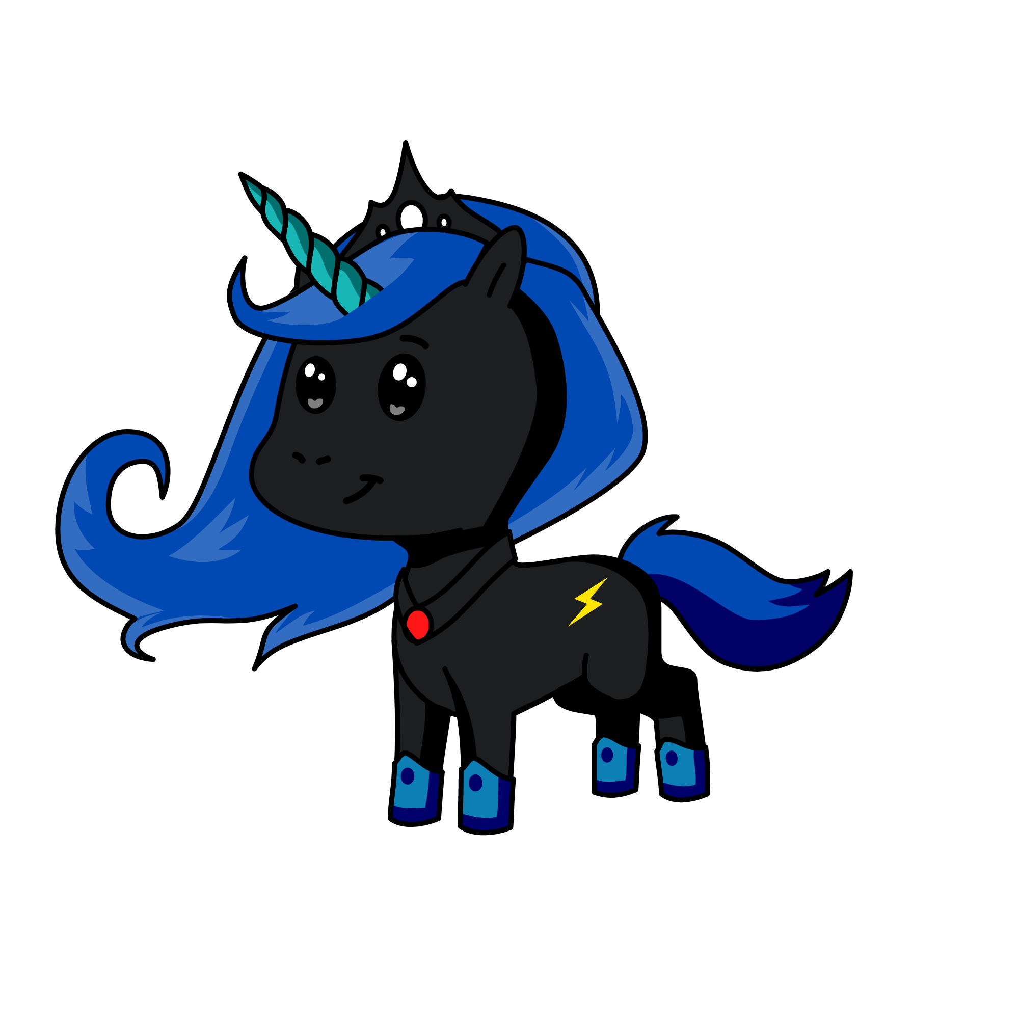 dark girl, the unicorn