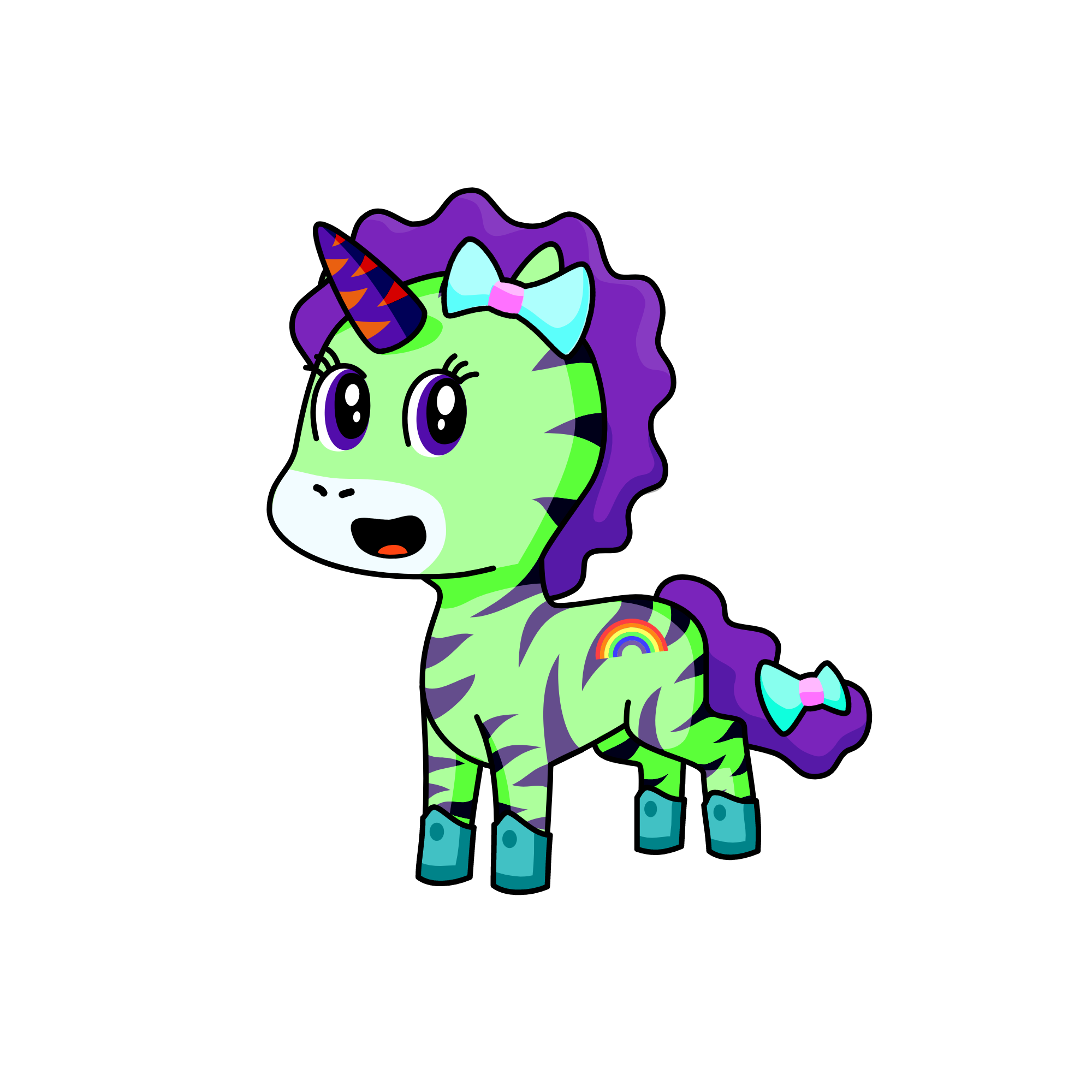 Minty, the unicorn