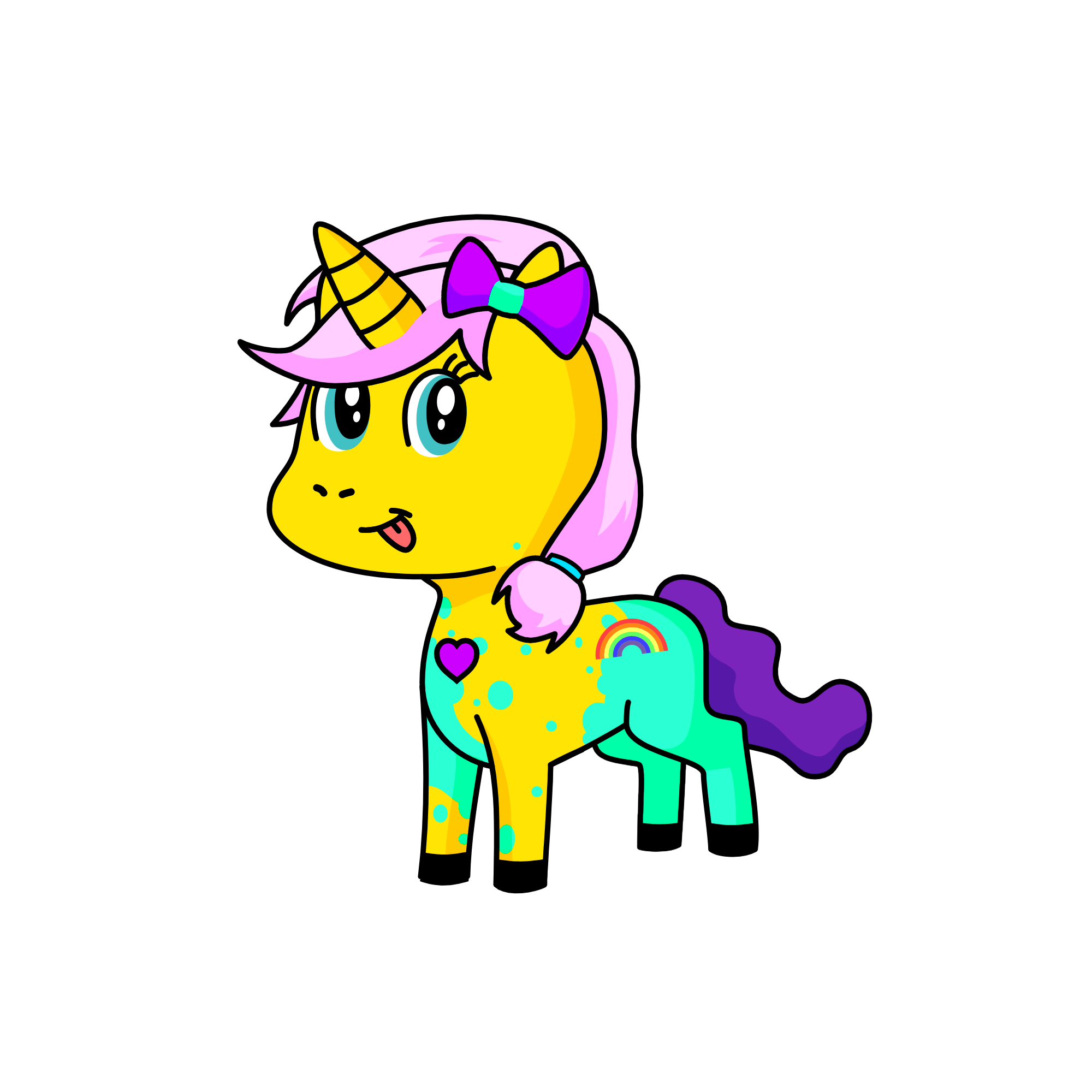 cupcake  knee  rainbow, the unicorn