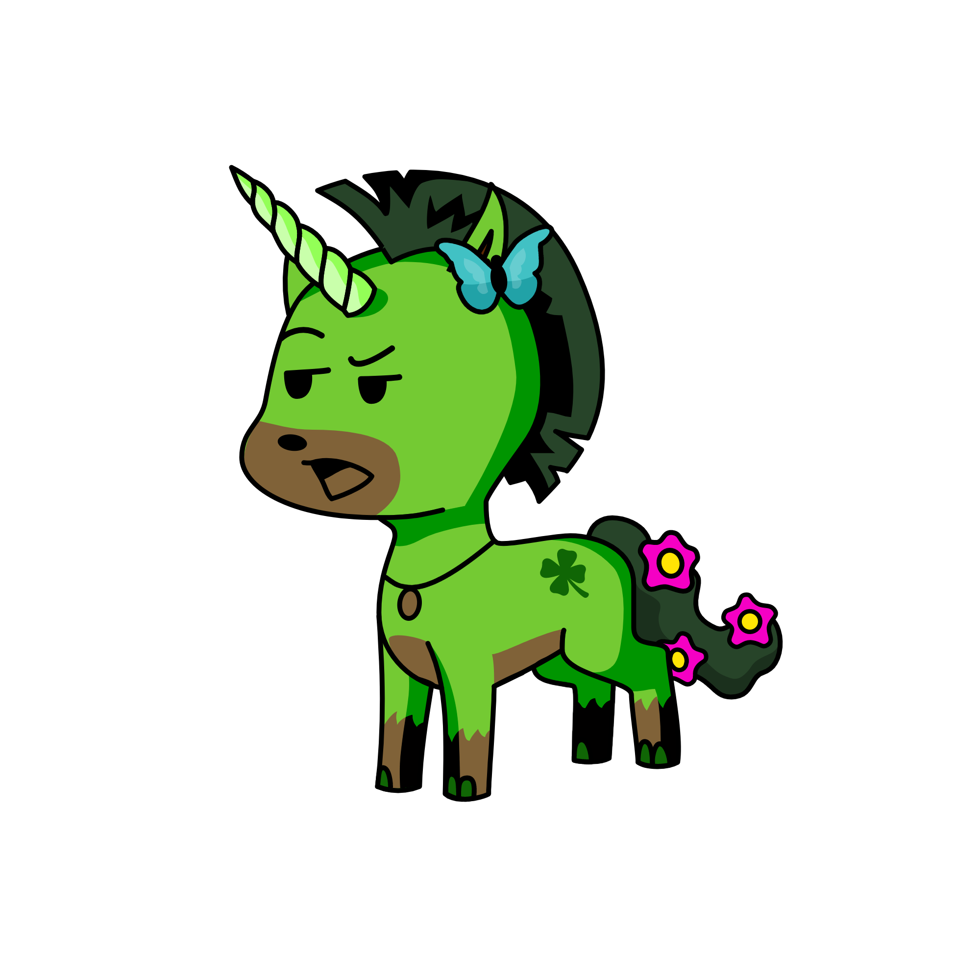 Grasy, the unicorn