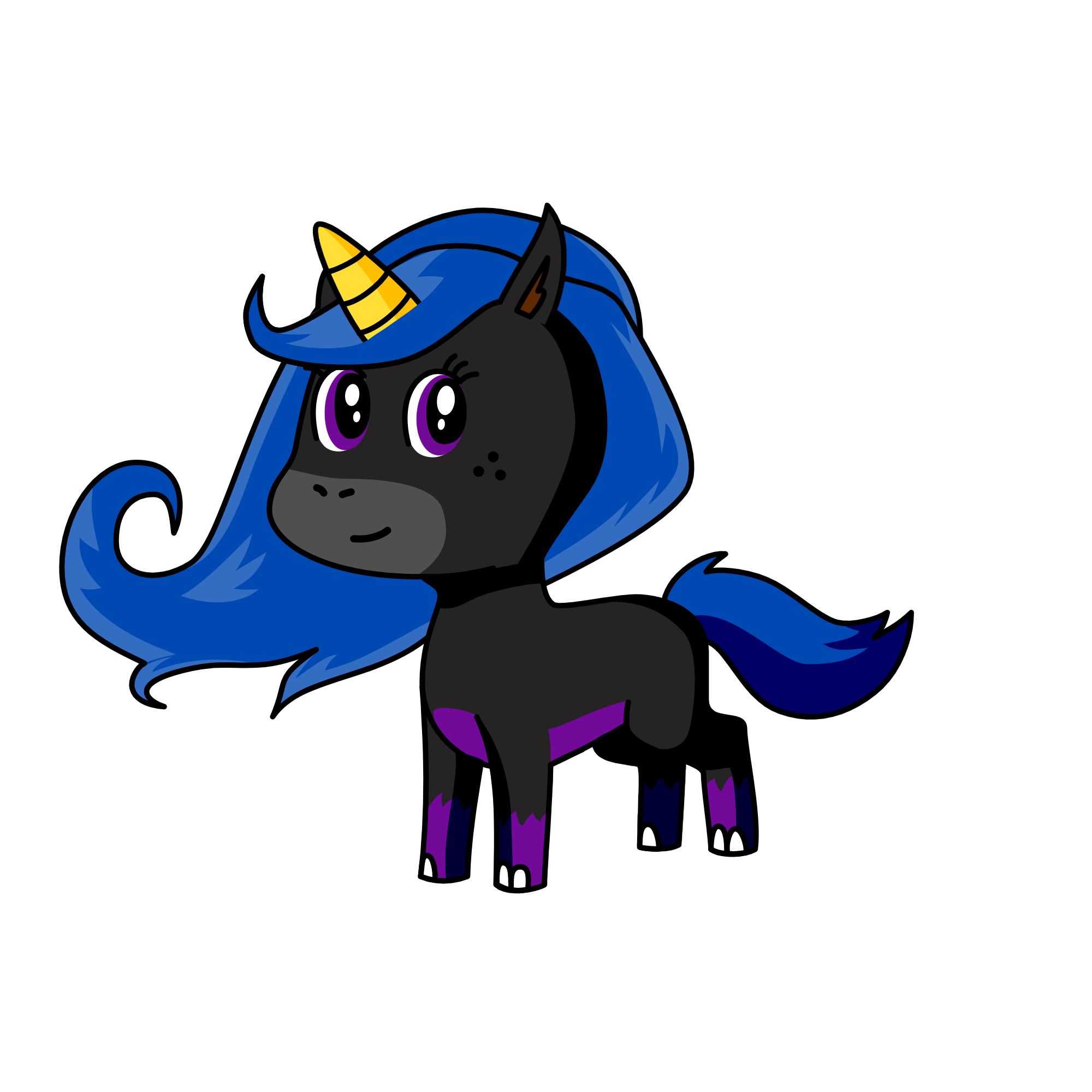 dark cutie, the unicorn