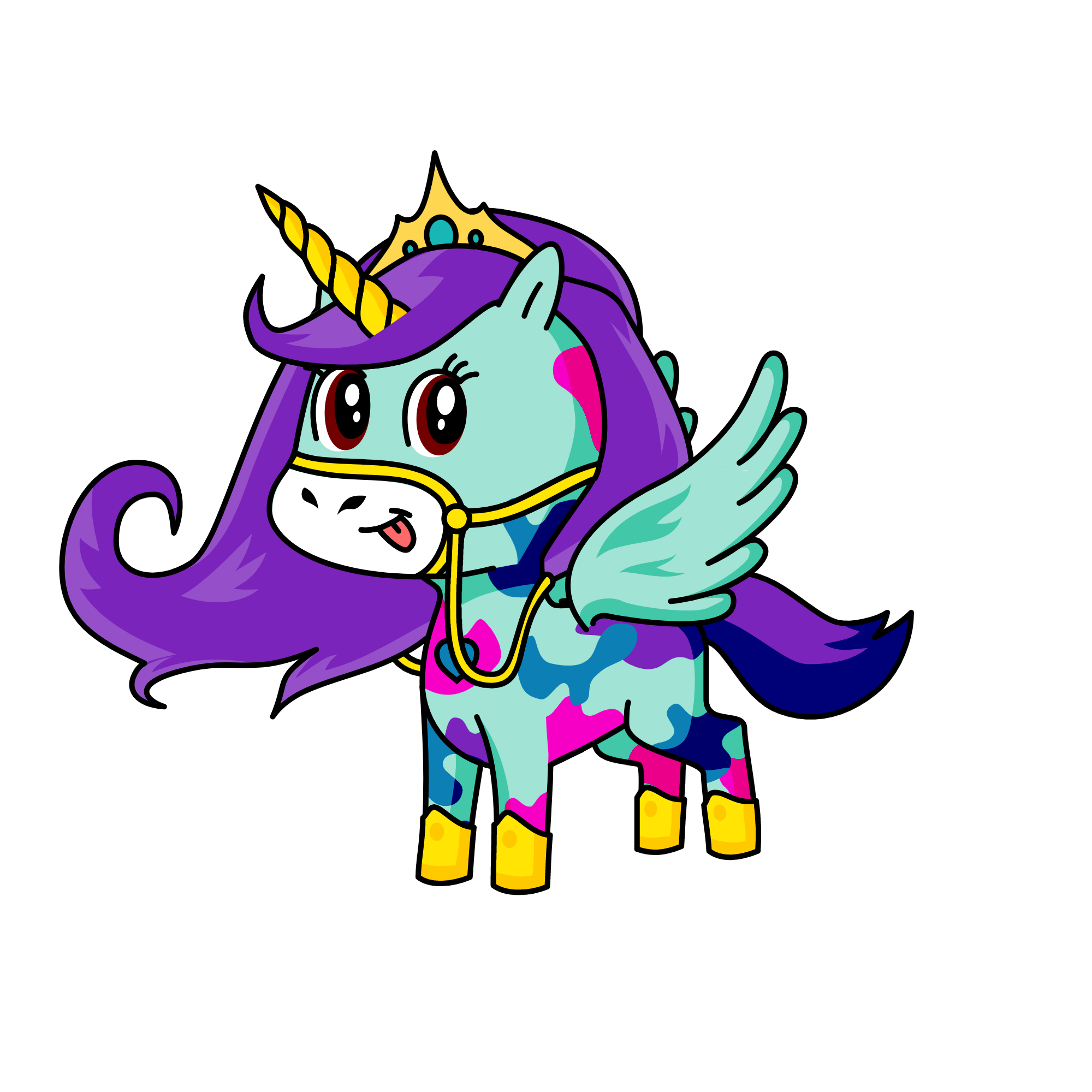 Sapphire, the unicorn