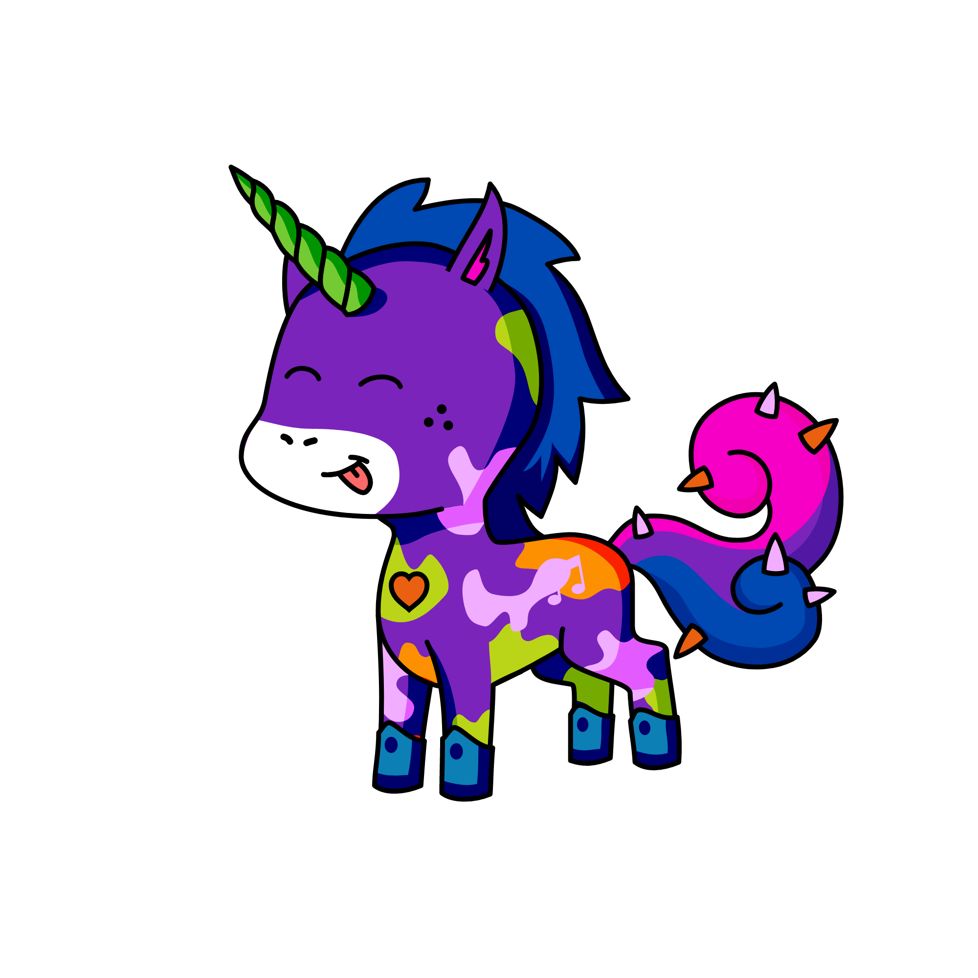 elk, the unicorn