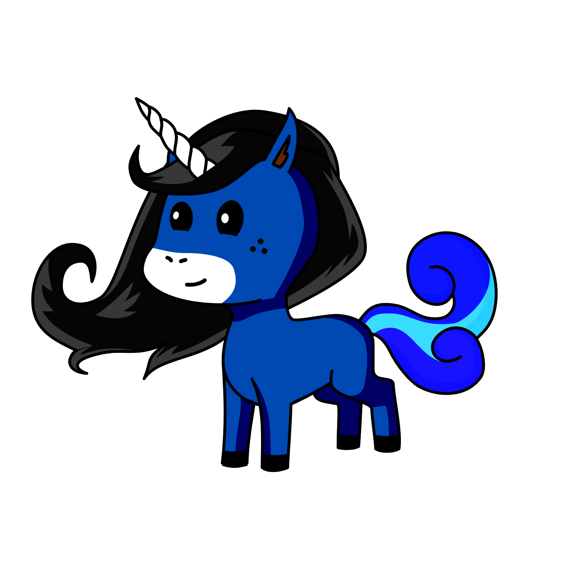 Blueberry , the unicorn