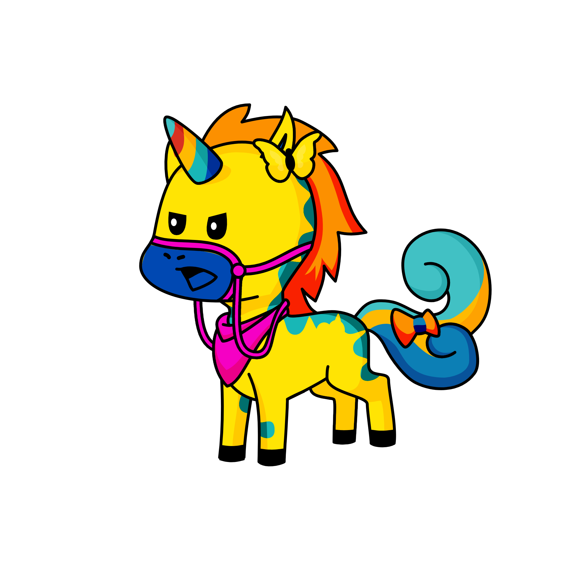 Uni-rainbow, the unicorn
