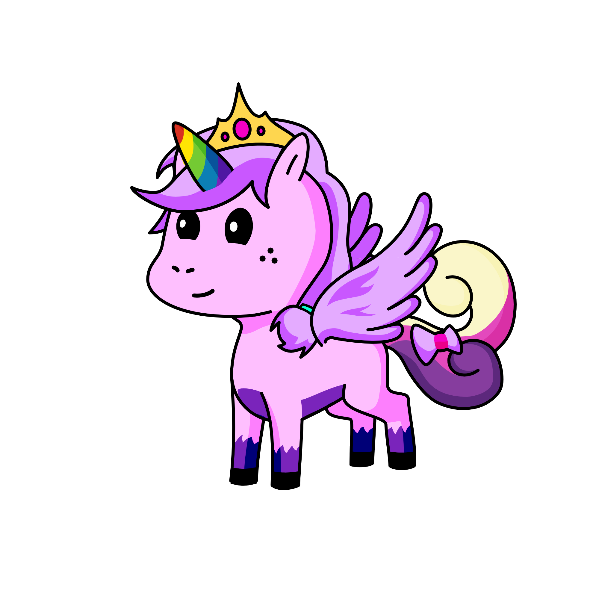 violet, the unicorn