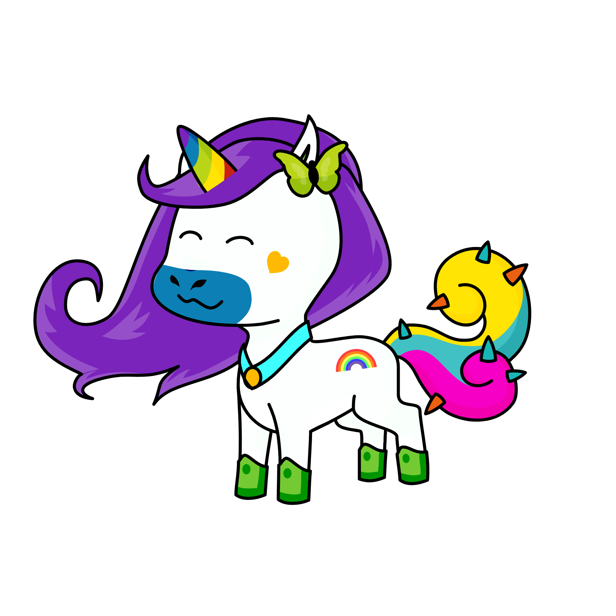 Rainbow Dash, the unicorn