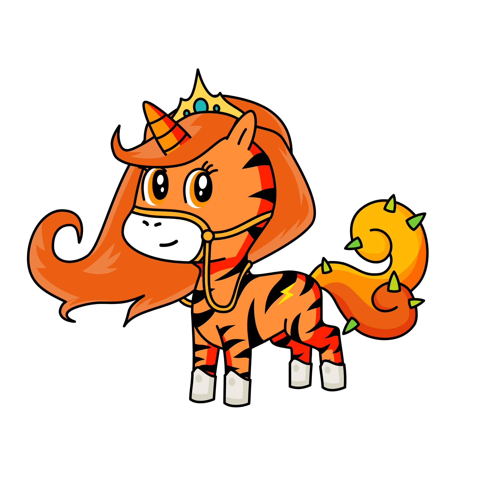 Queen of Flamingcorns, the unicorn