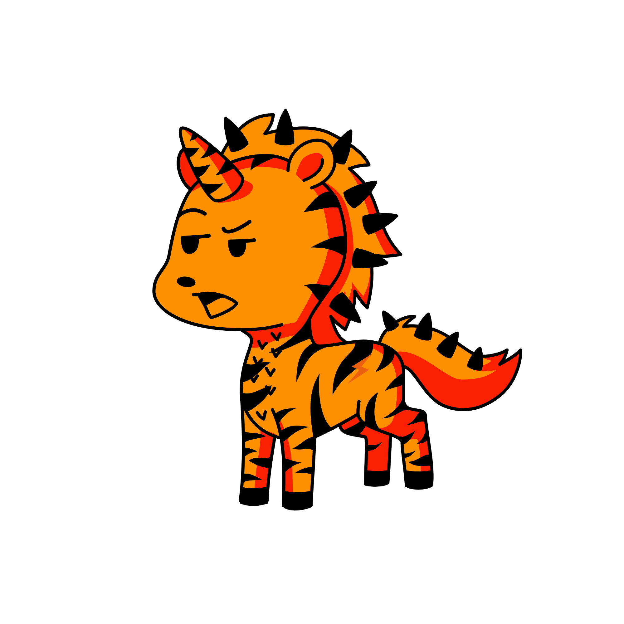 Tiger Lil, the unicorn