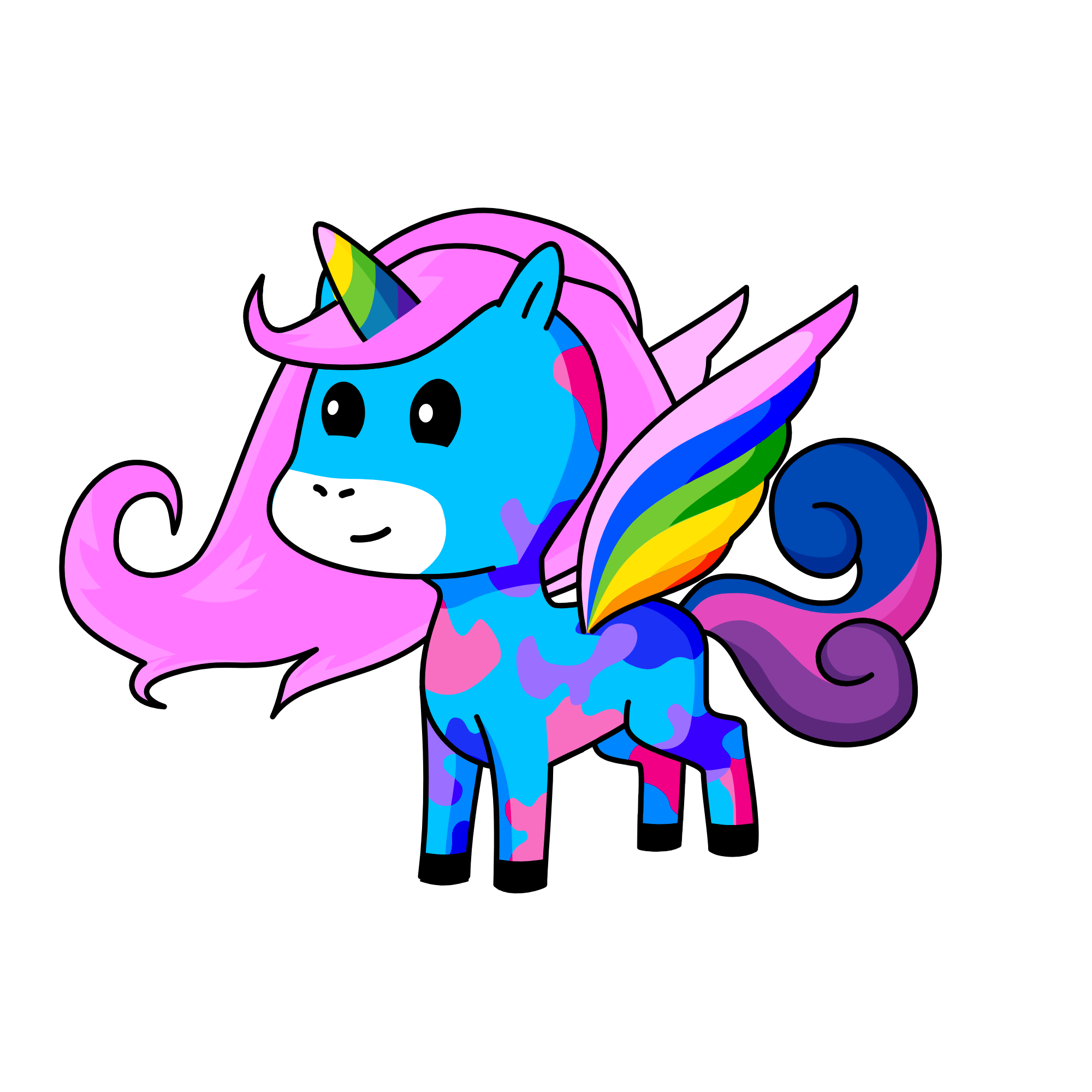 Rainmow, the unicorn