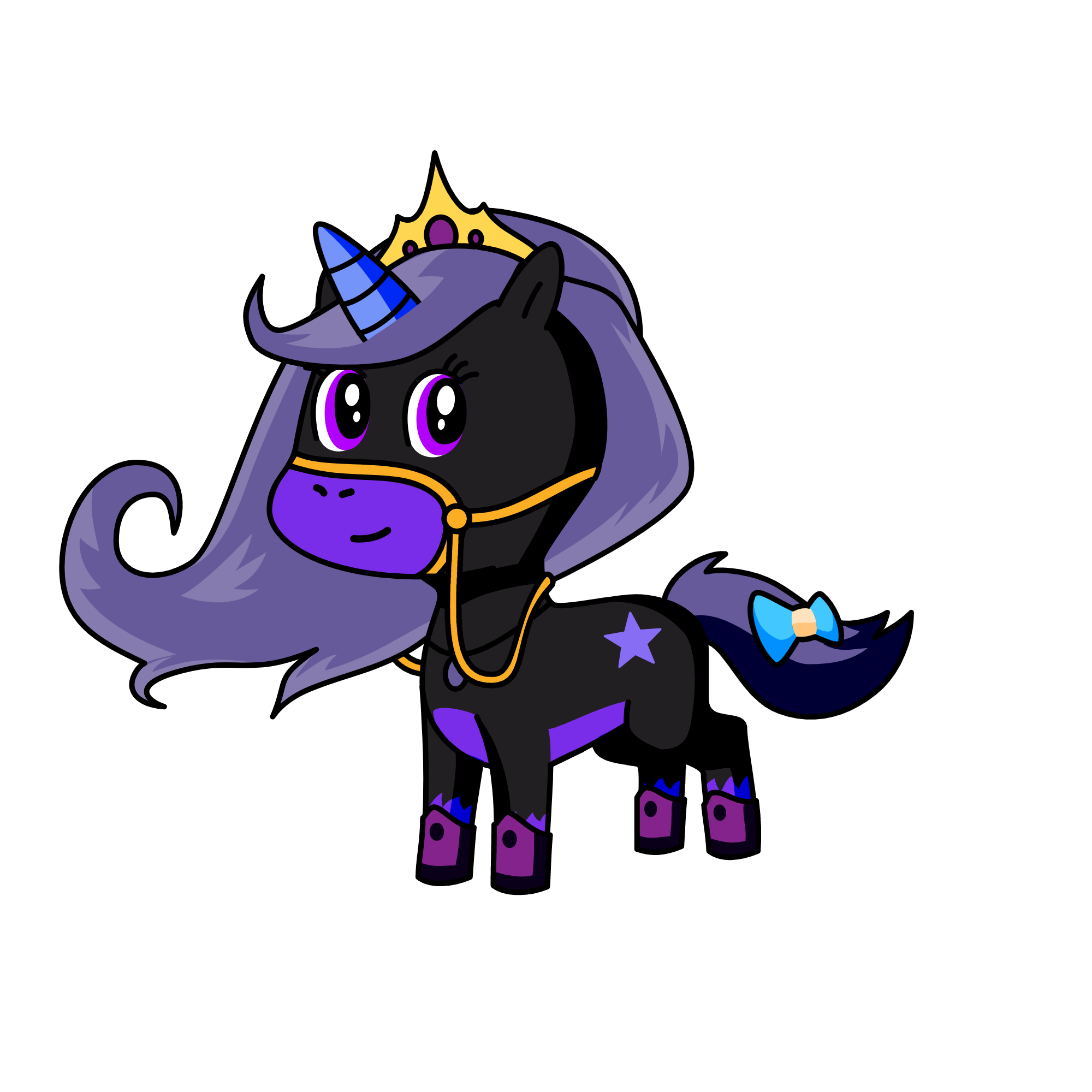 Queen of Nightcorns, the unicorn
