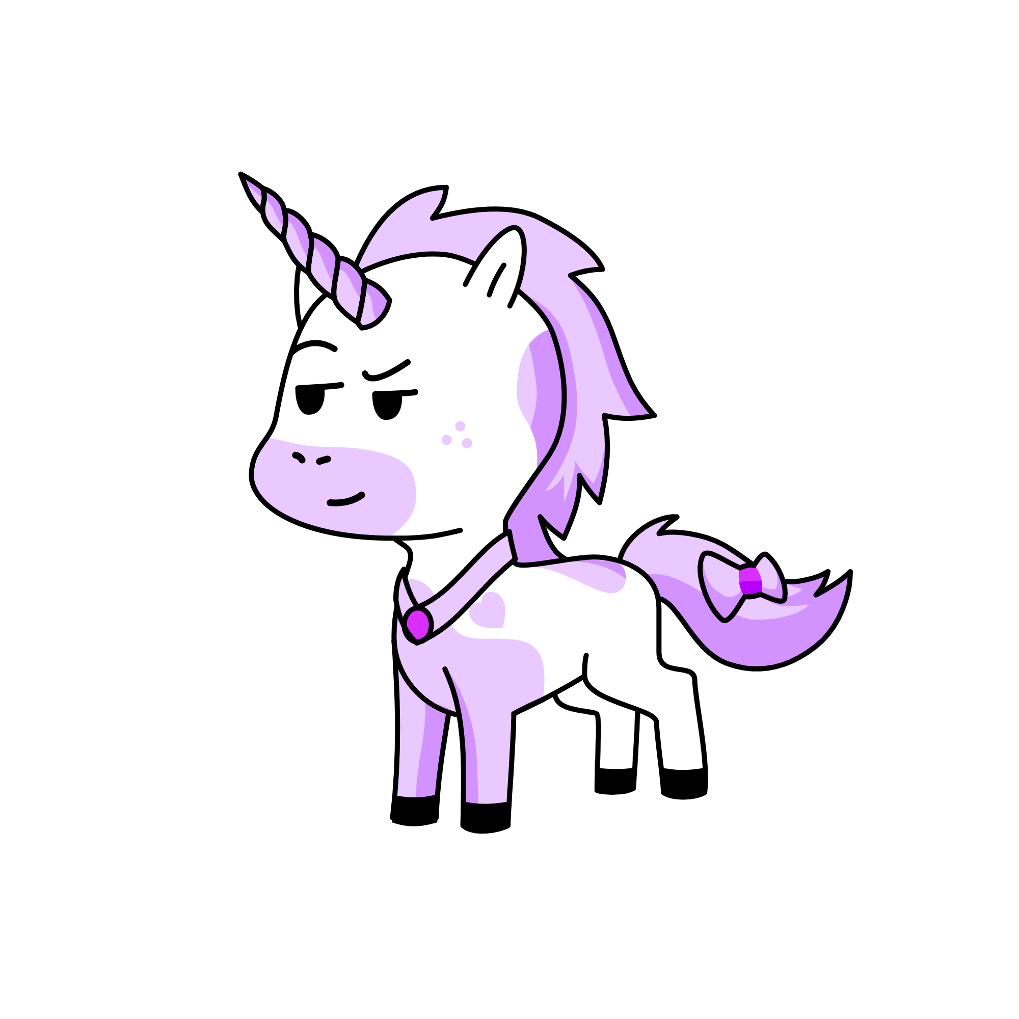 Porple, the unicorn