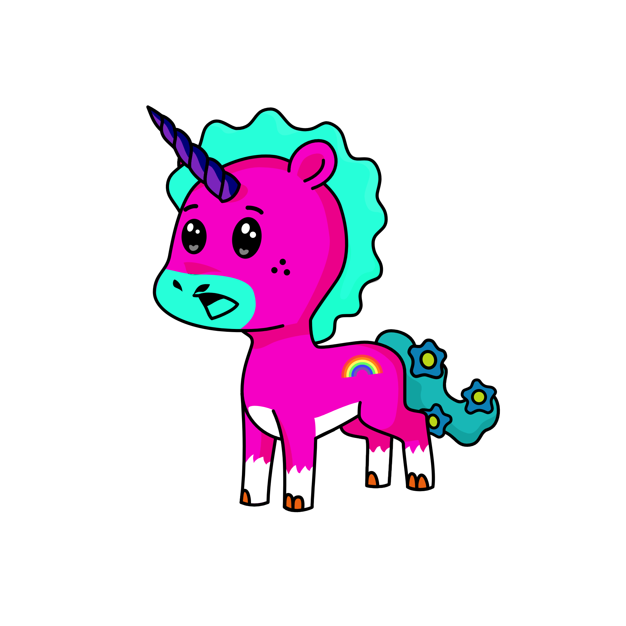 smilly, the unicorn