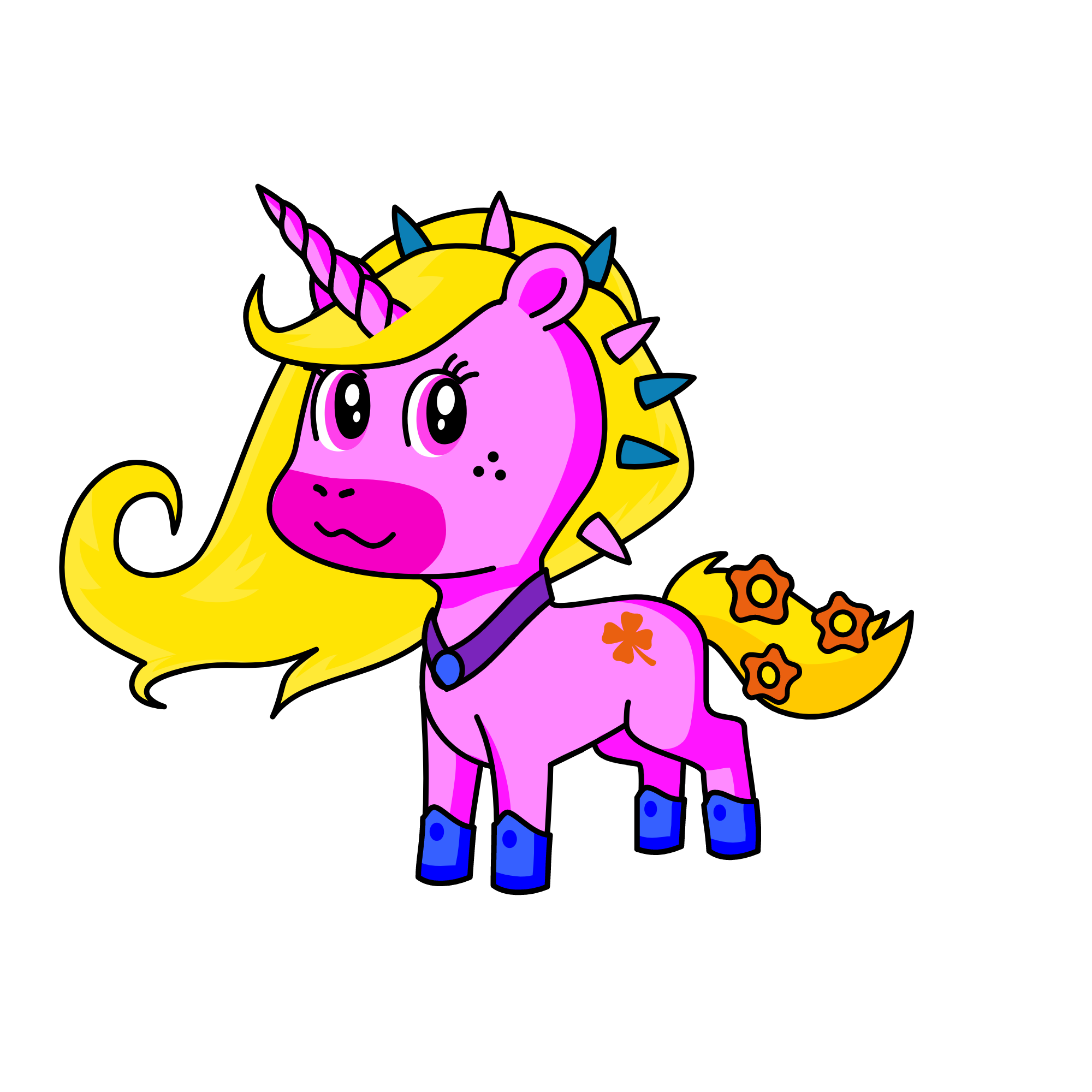 MISS BUTTERCAPE, the unicorn