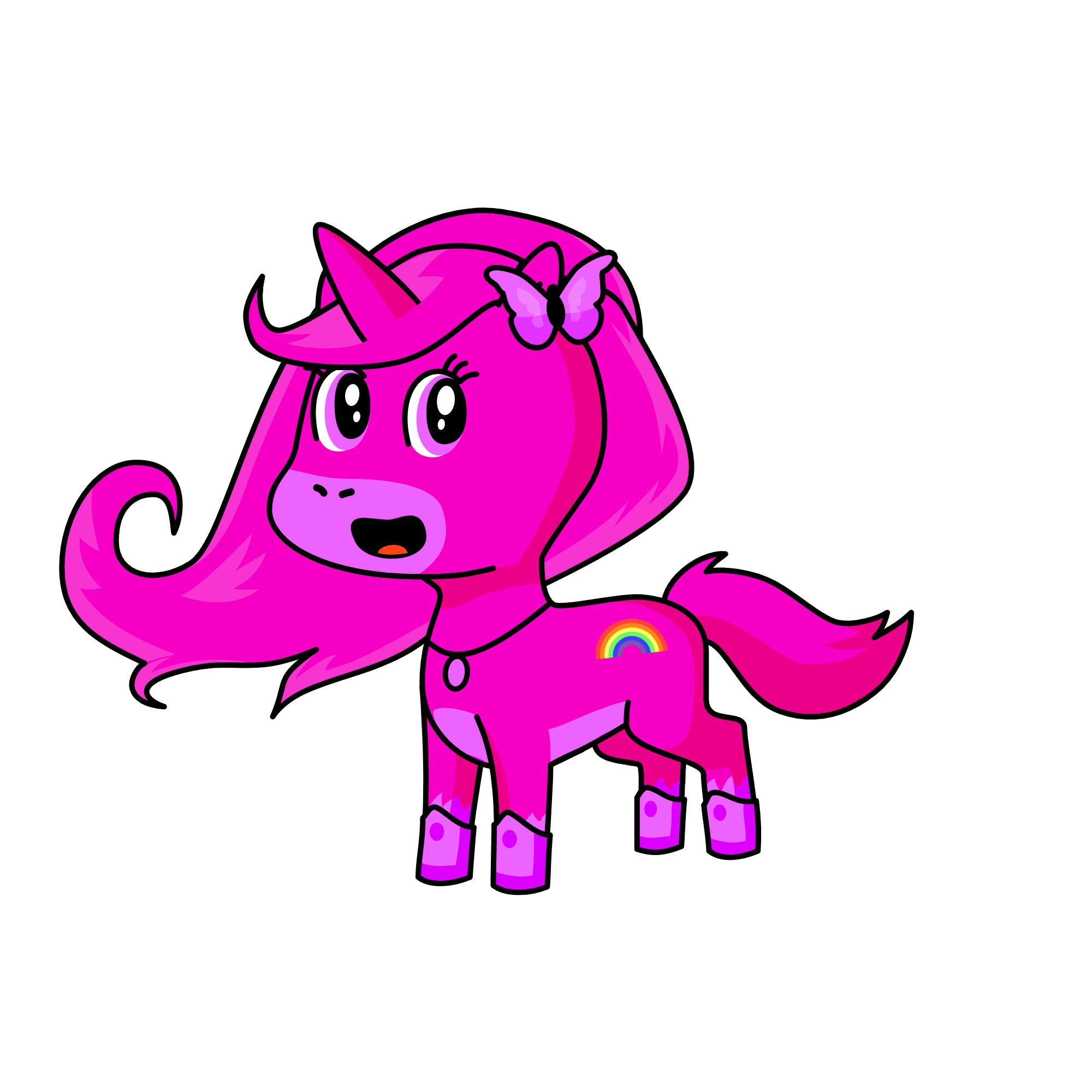Miss queen Janet , the unicorn
