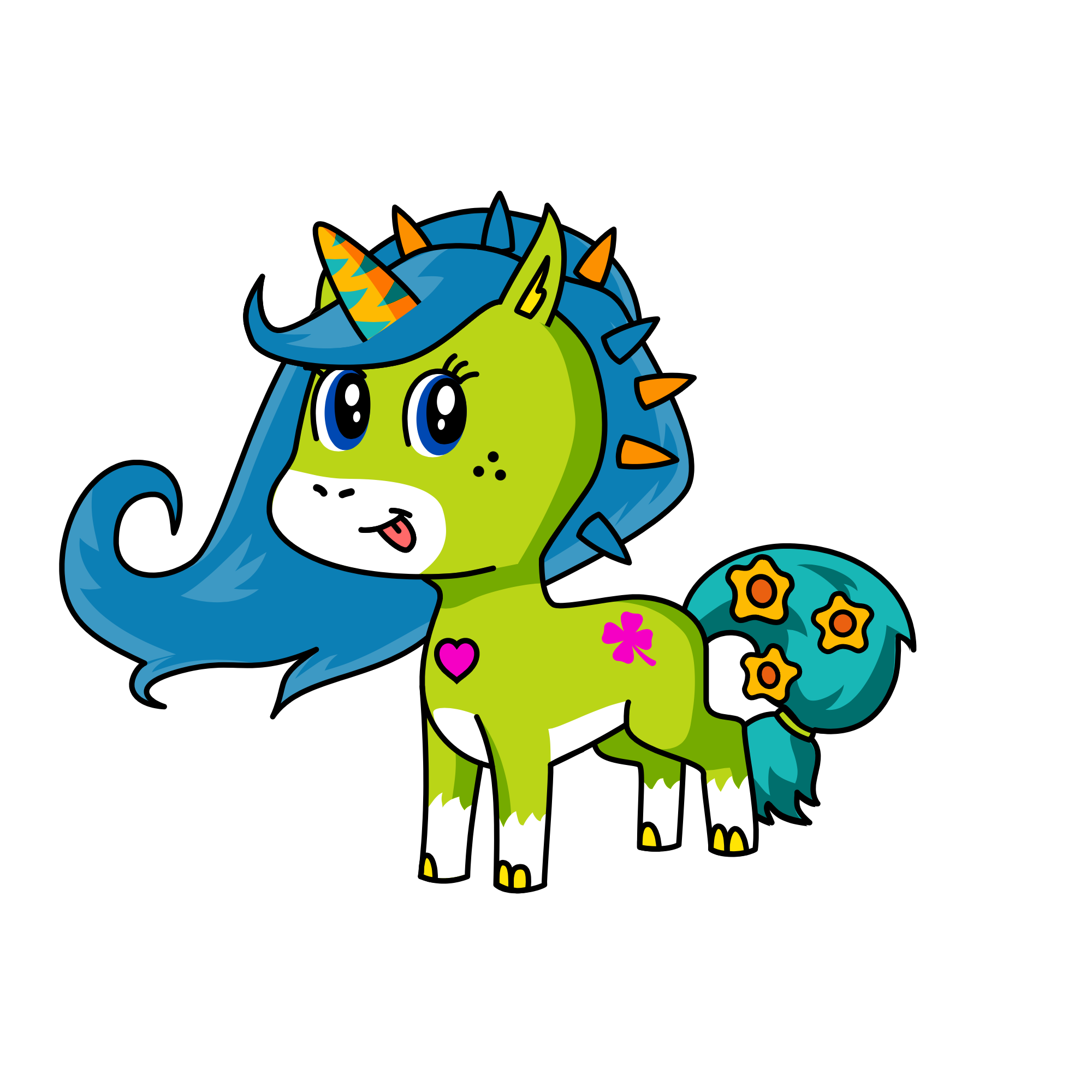 Rainbow , the unicorn