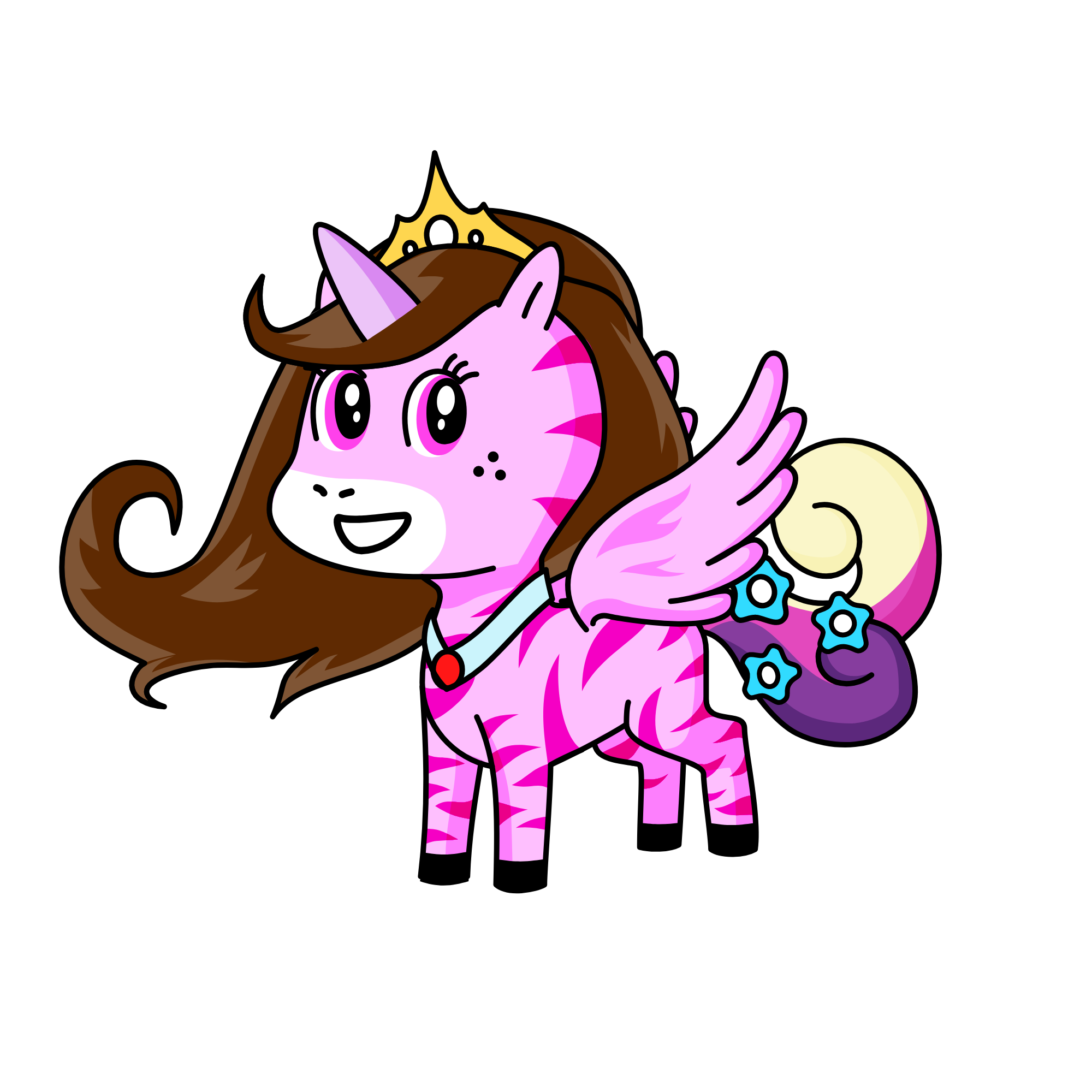 Winter shine, the unicorn