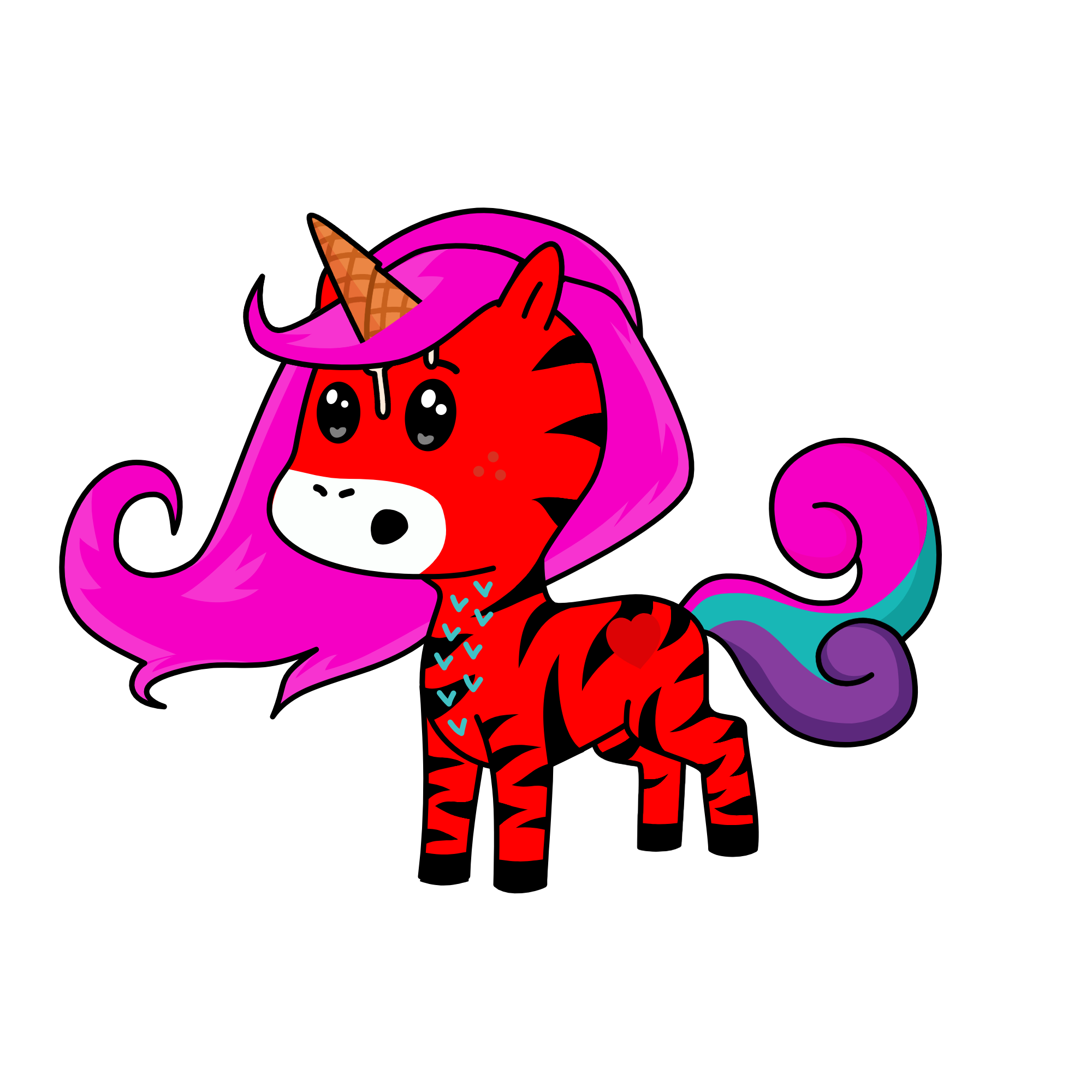 tiger candy, the unicorn
