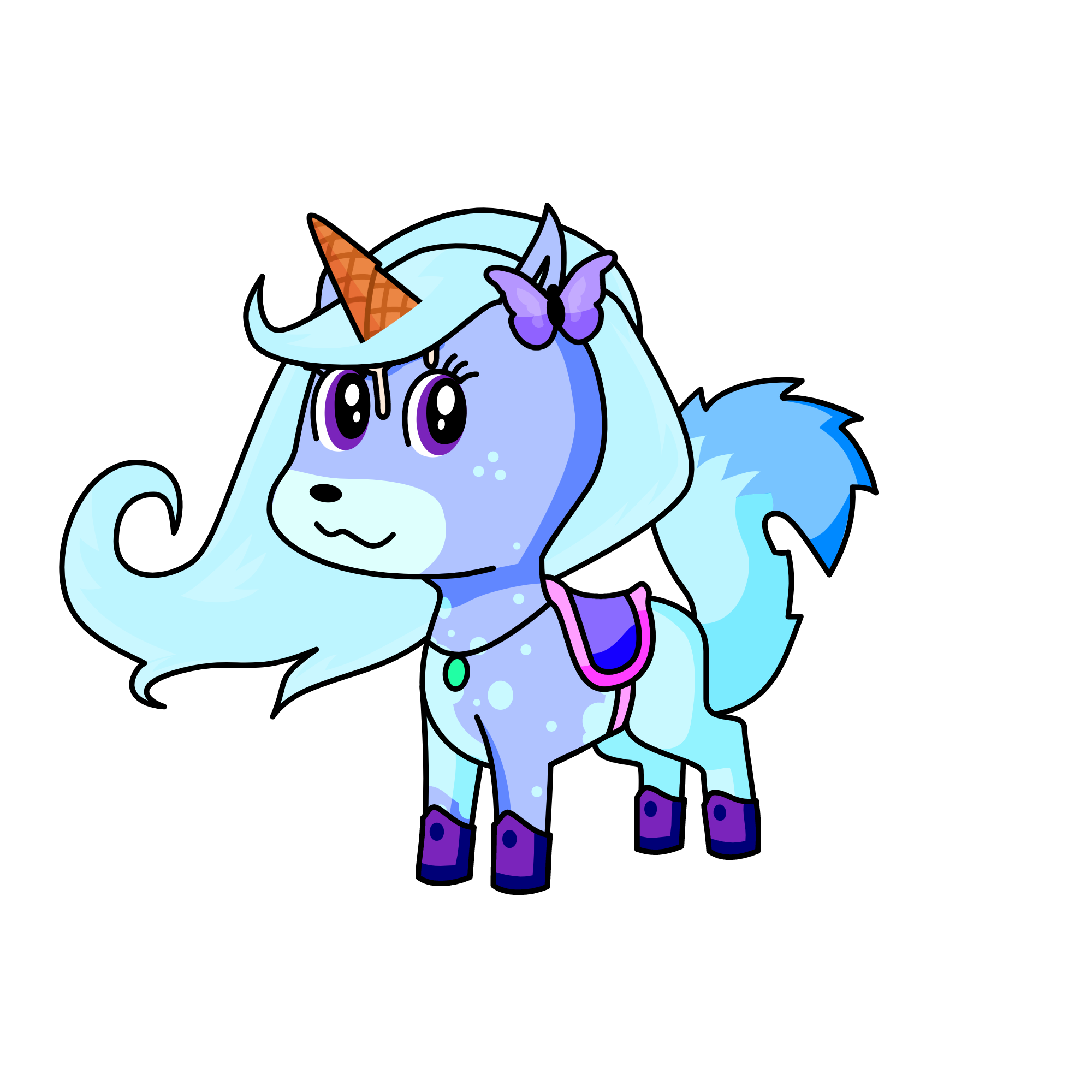 śnieżynka, the unicorn