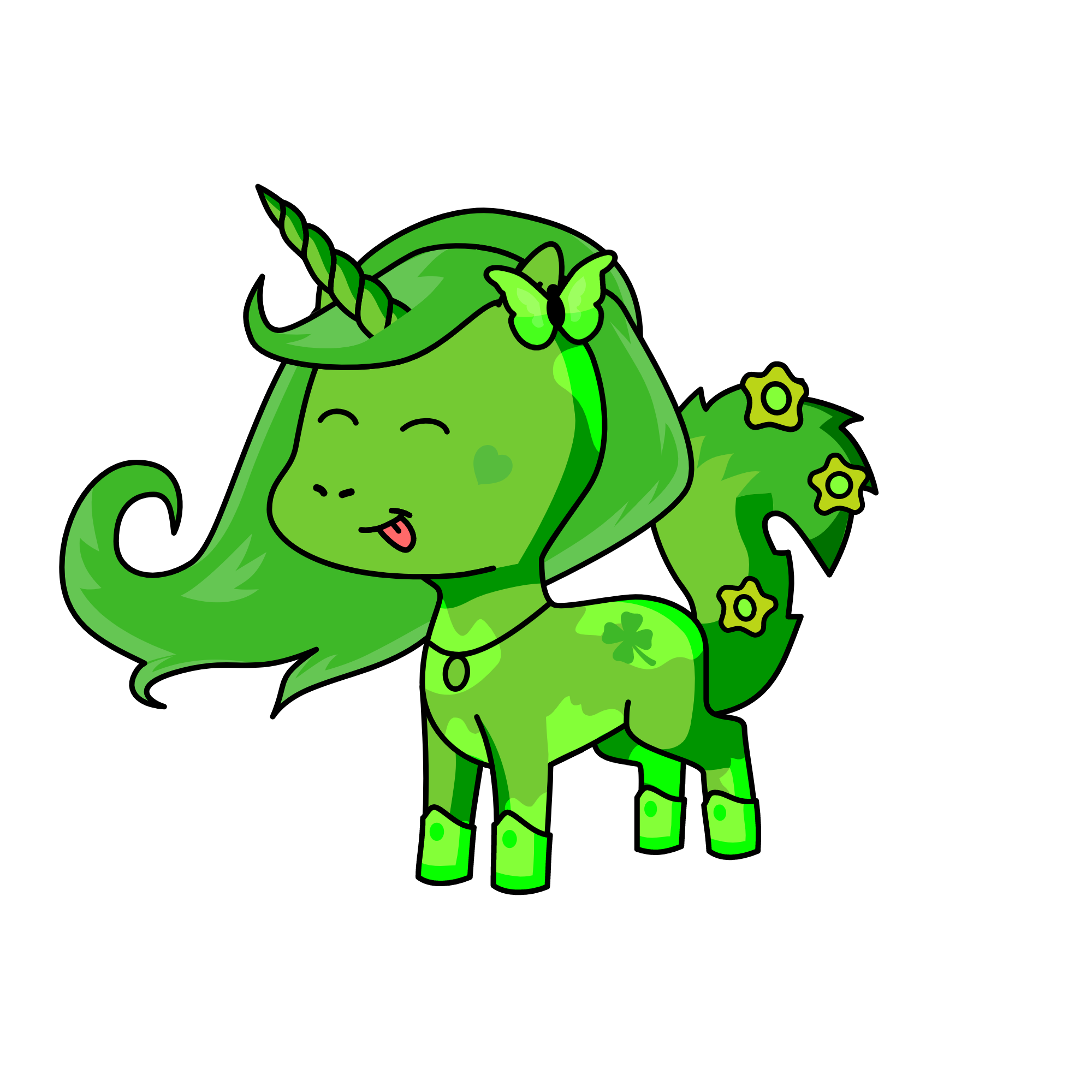 Leafy, the unicorn