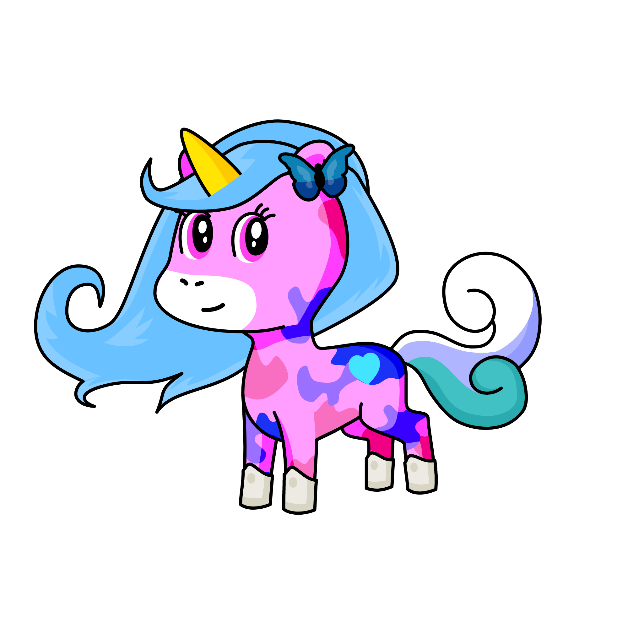 Cutecorn, the unicorn