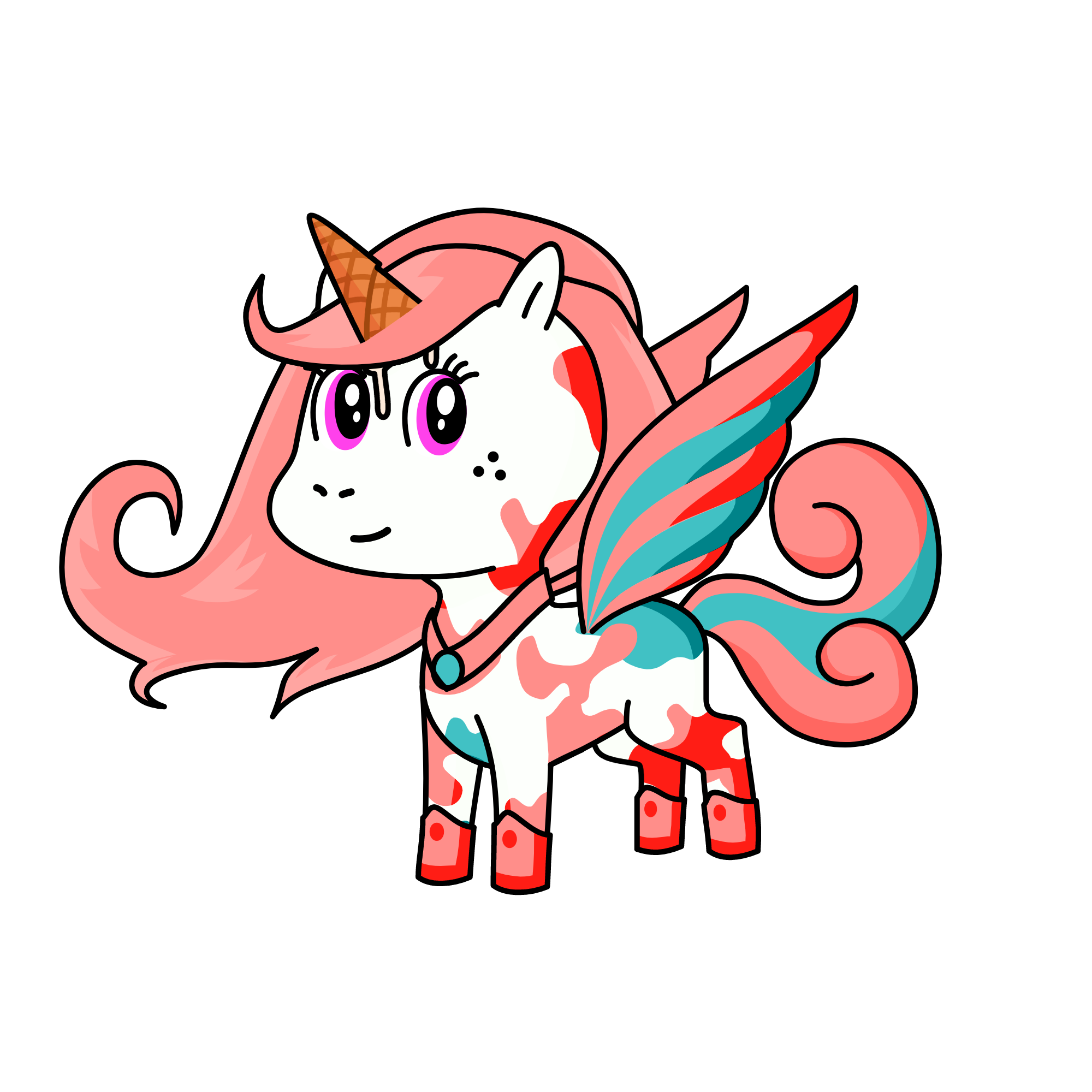 ice cream, the unicorn