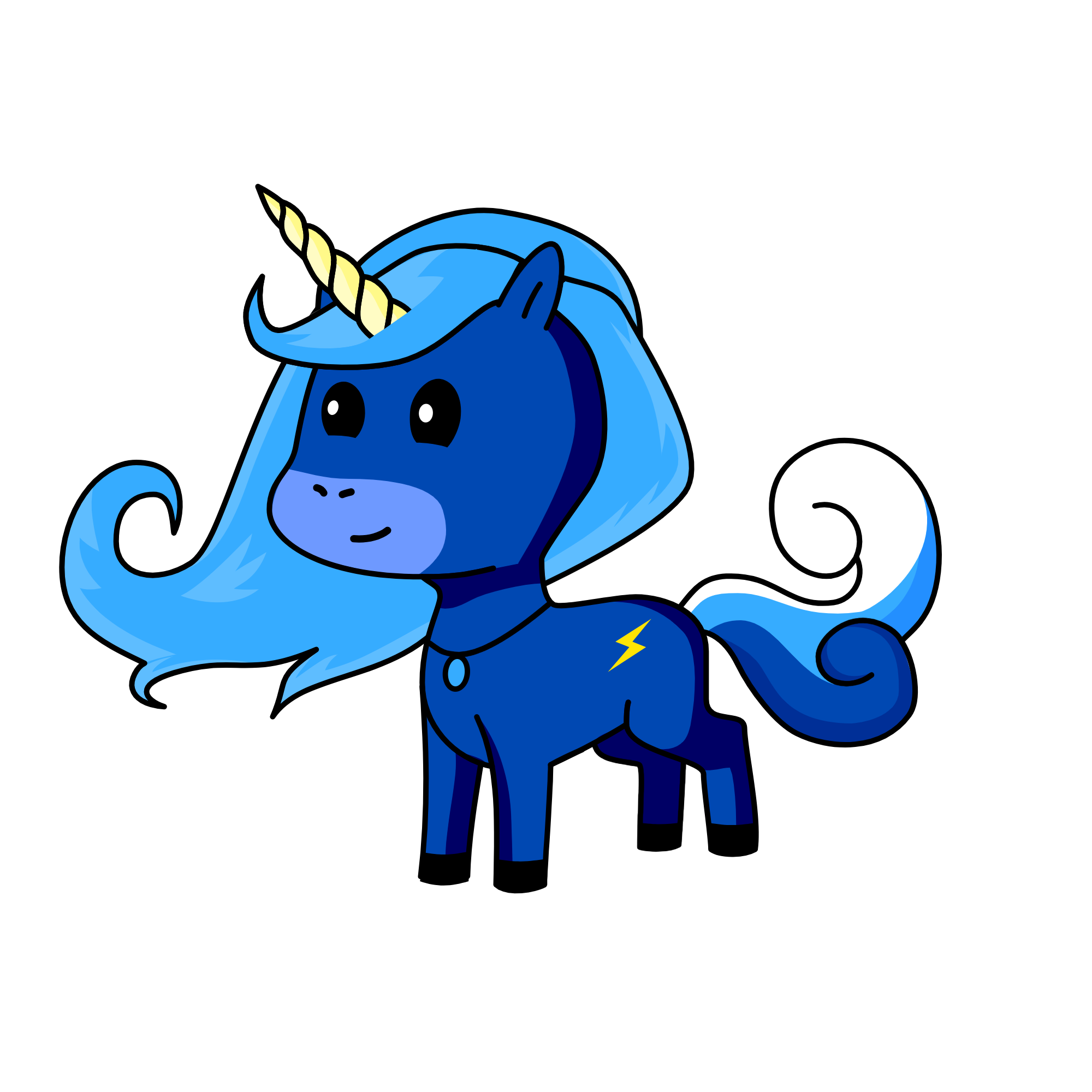 Moonlight, the unicorn