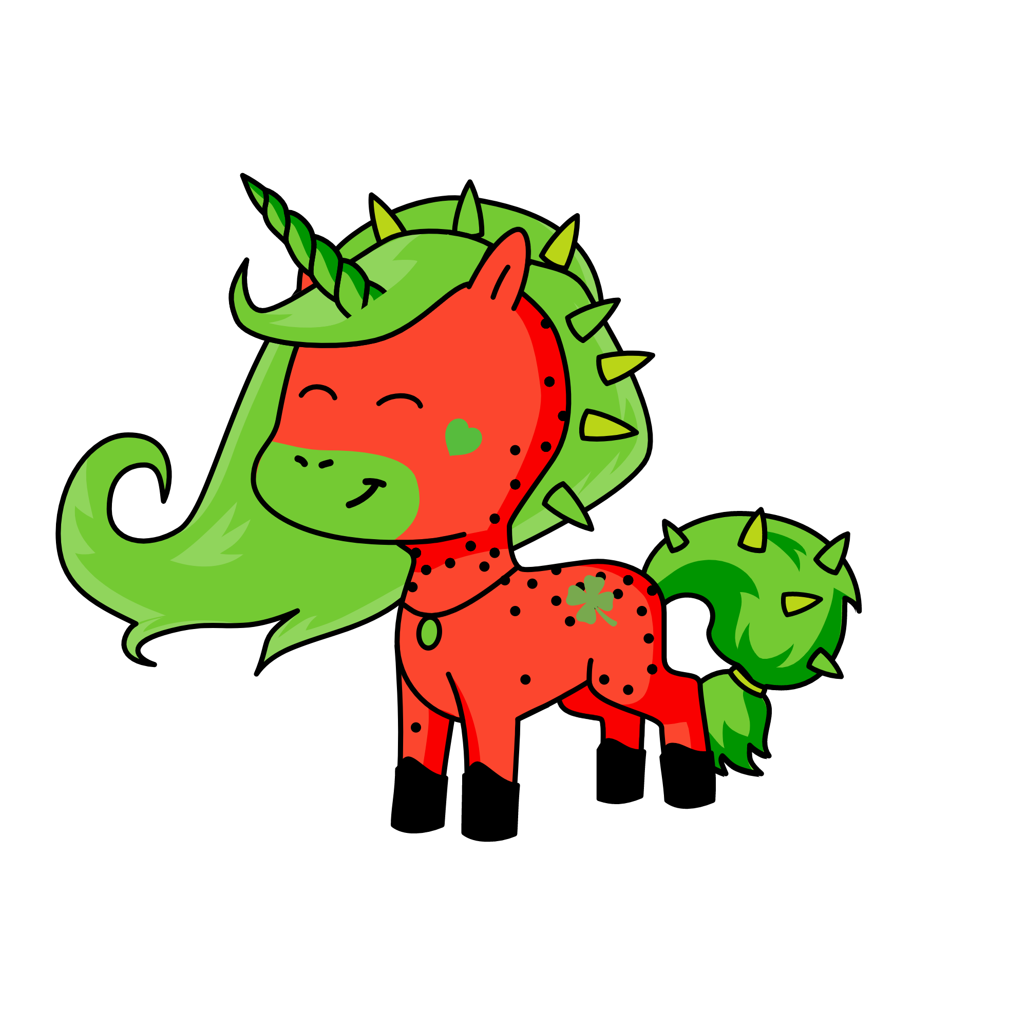 Strawberry, the unicorn