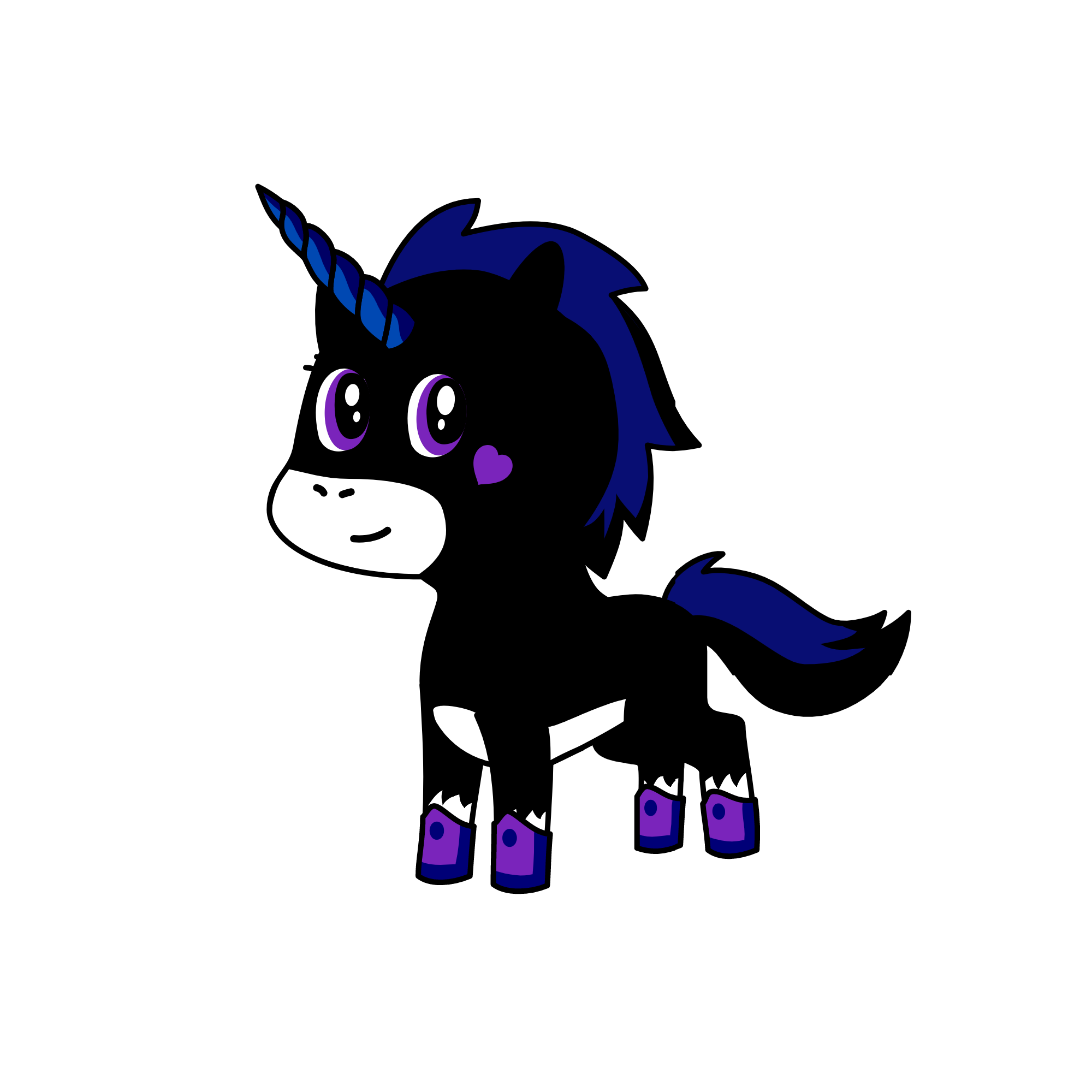 Midnight, the unicorn