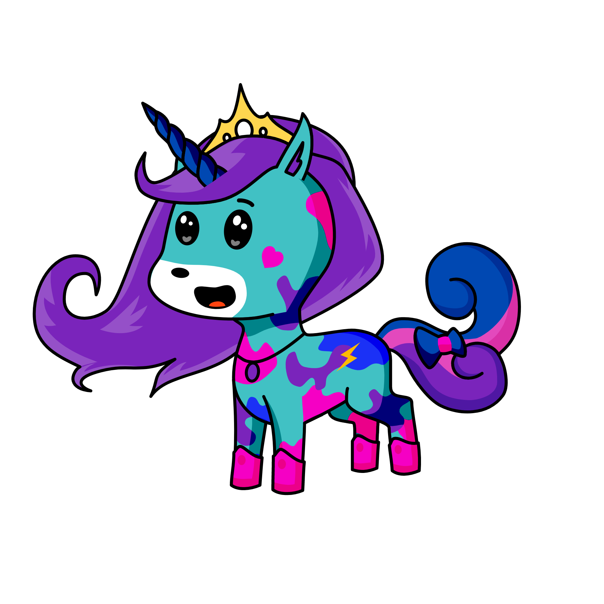 night sky, the unicorn