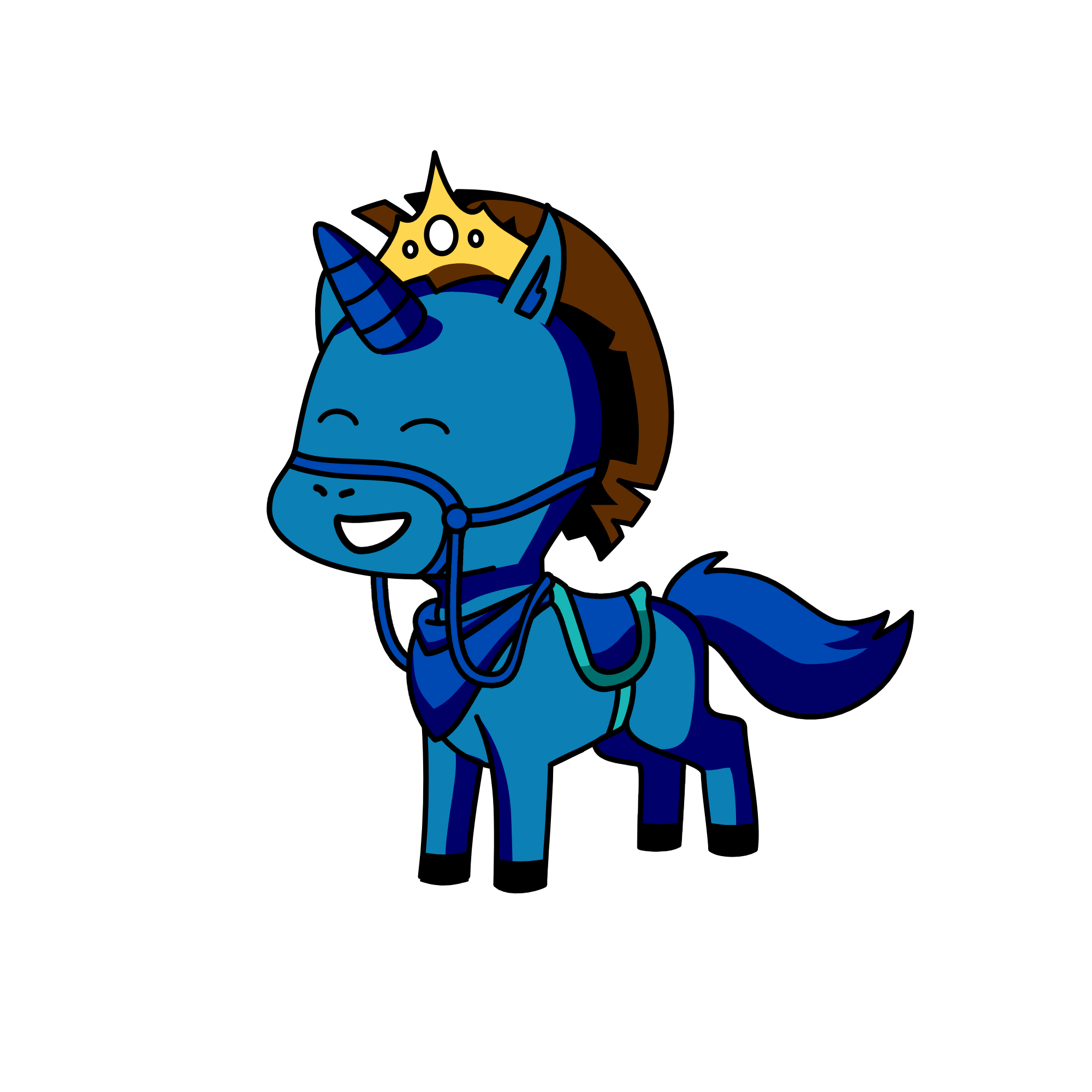 CAPTAIN BLUE, the unicorn