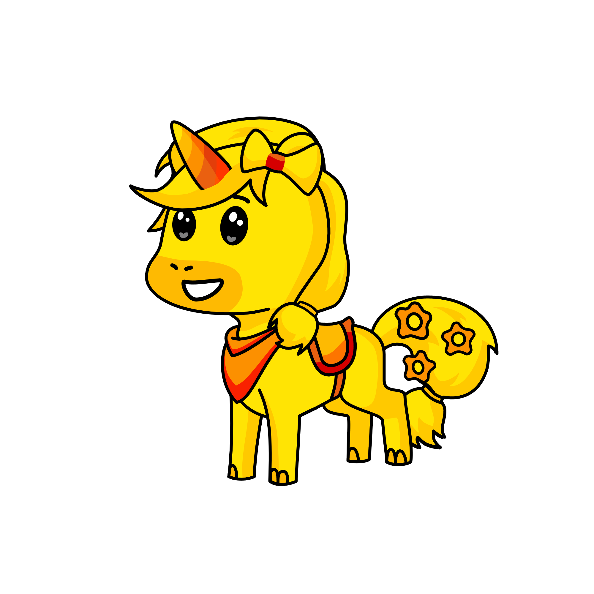 Sunshine,The happiest unicorn in cornify , the unicorn