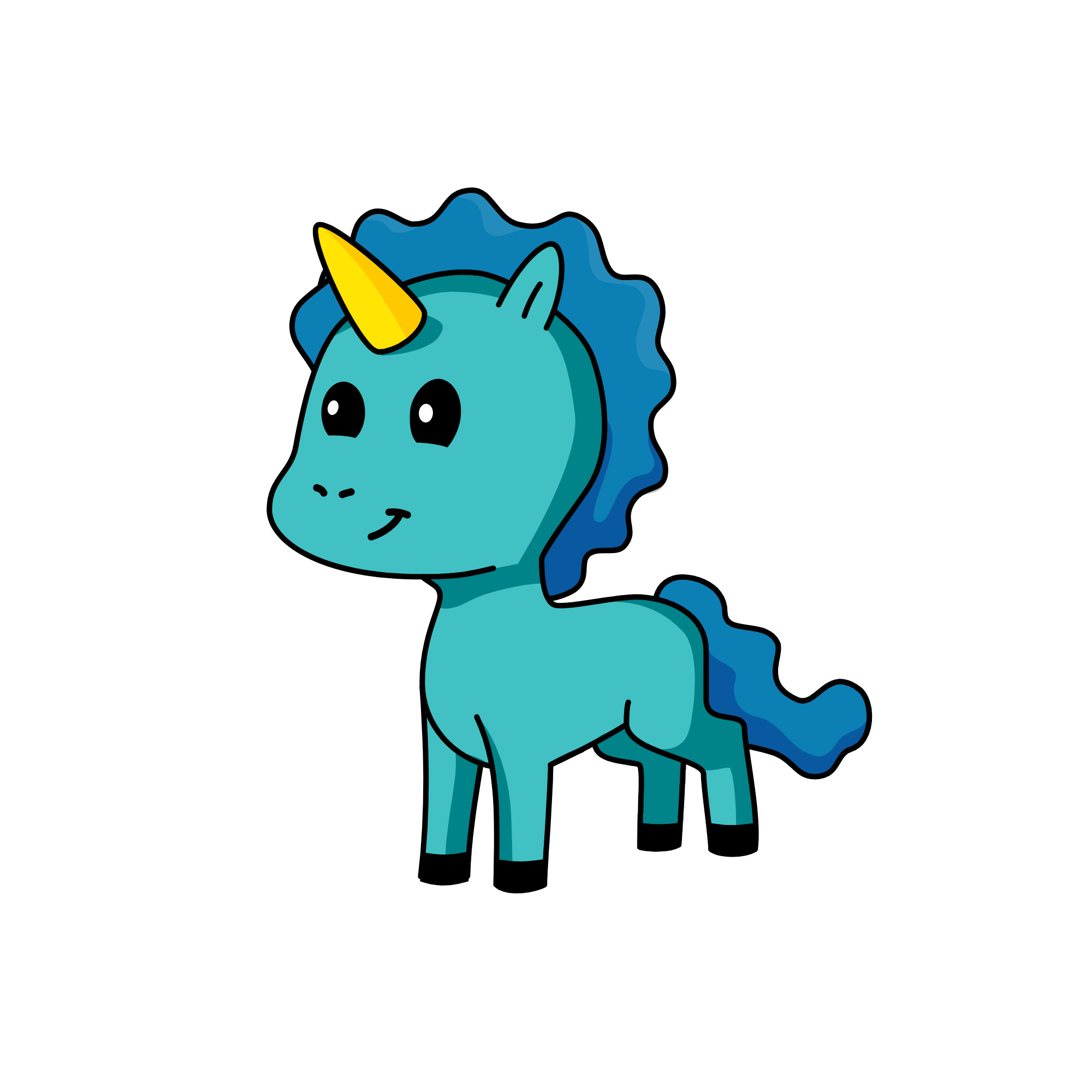 blu, the unicorn