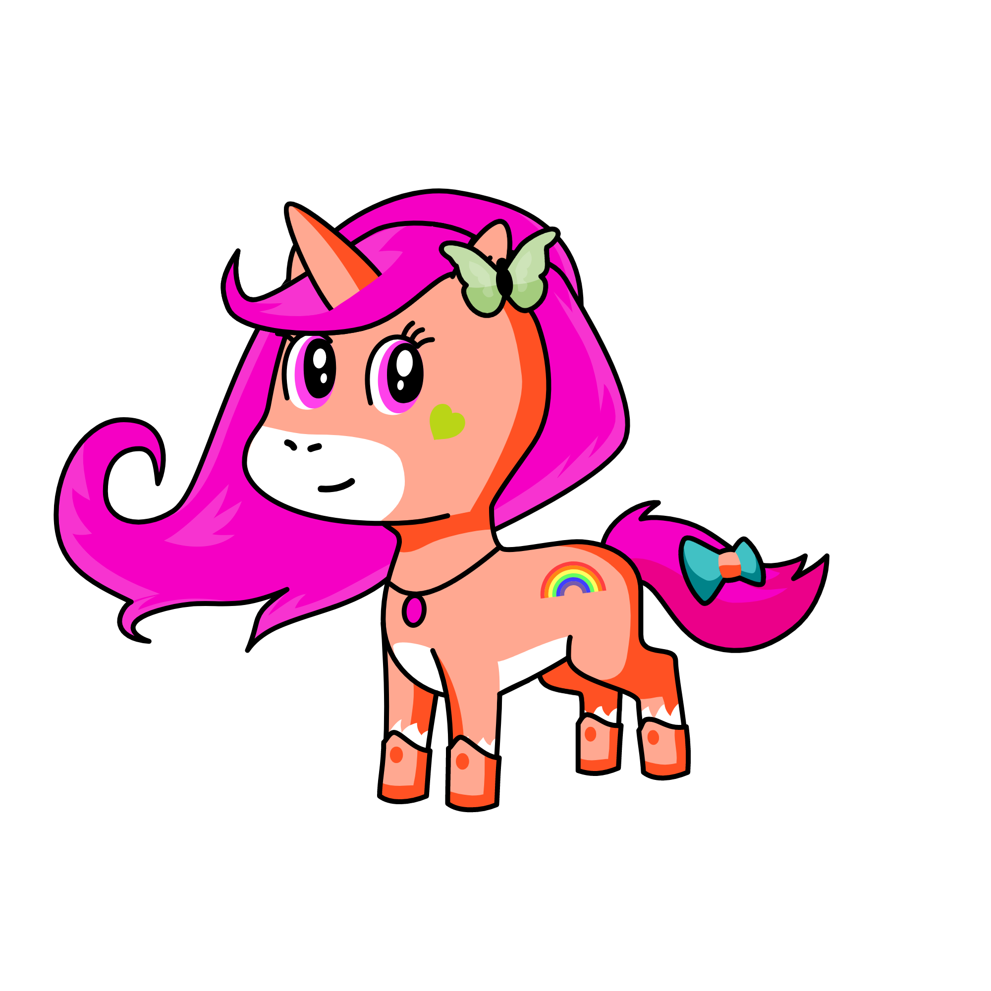 Pinky, the unicorn