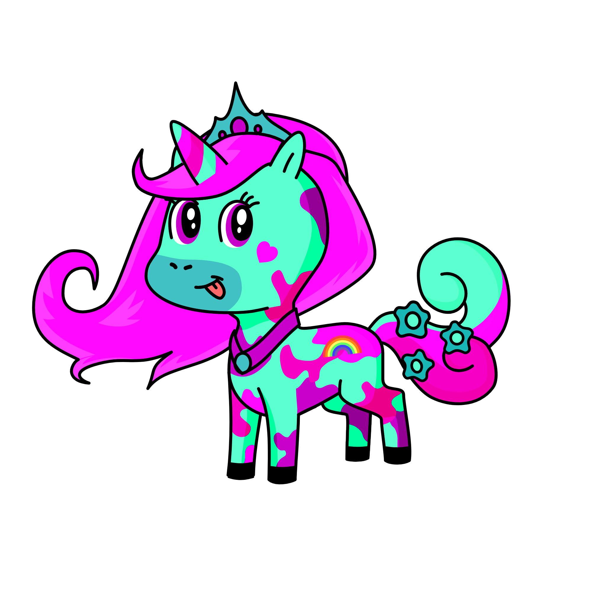 Bright Splash, the unicorn