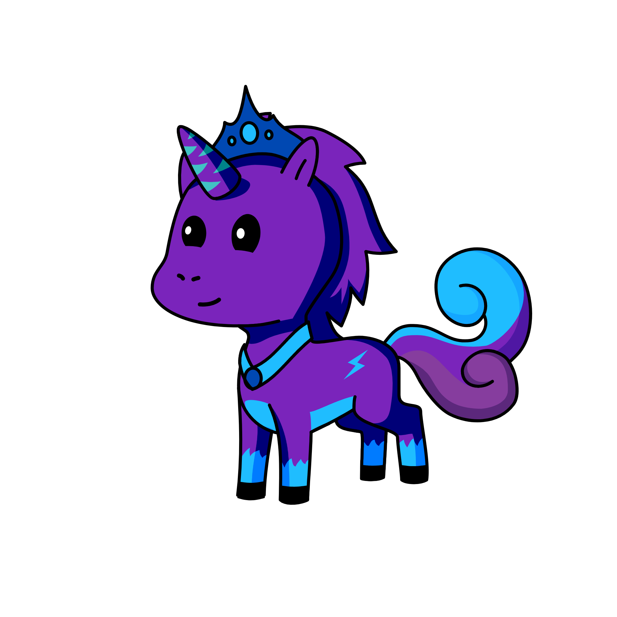 violet, the unicorn