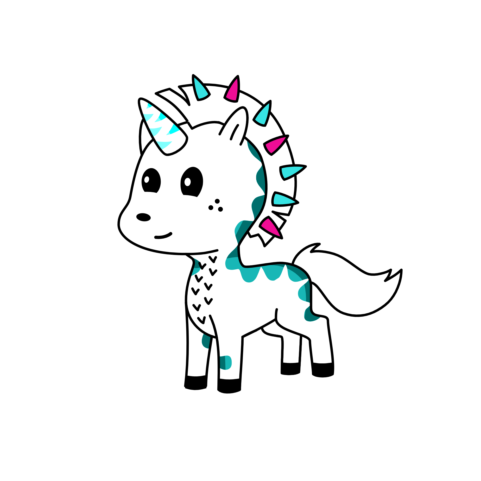 snowy, the unicorn