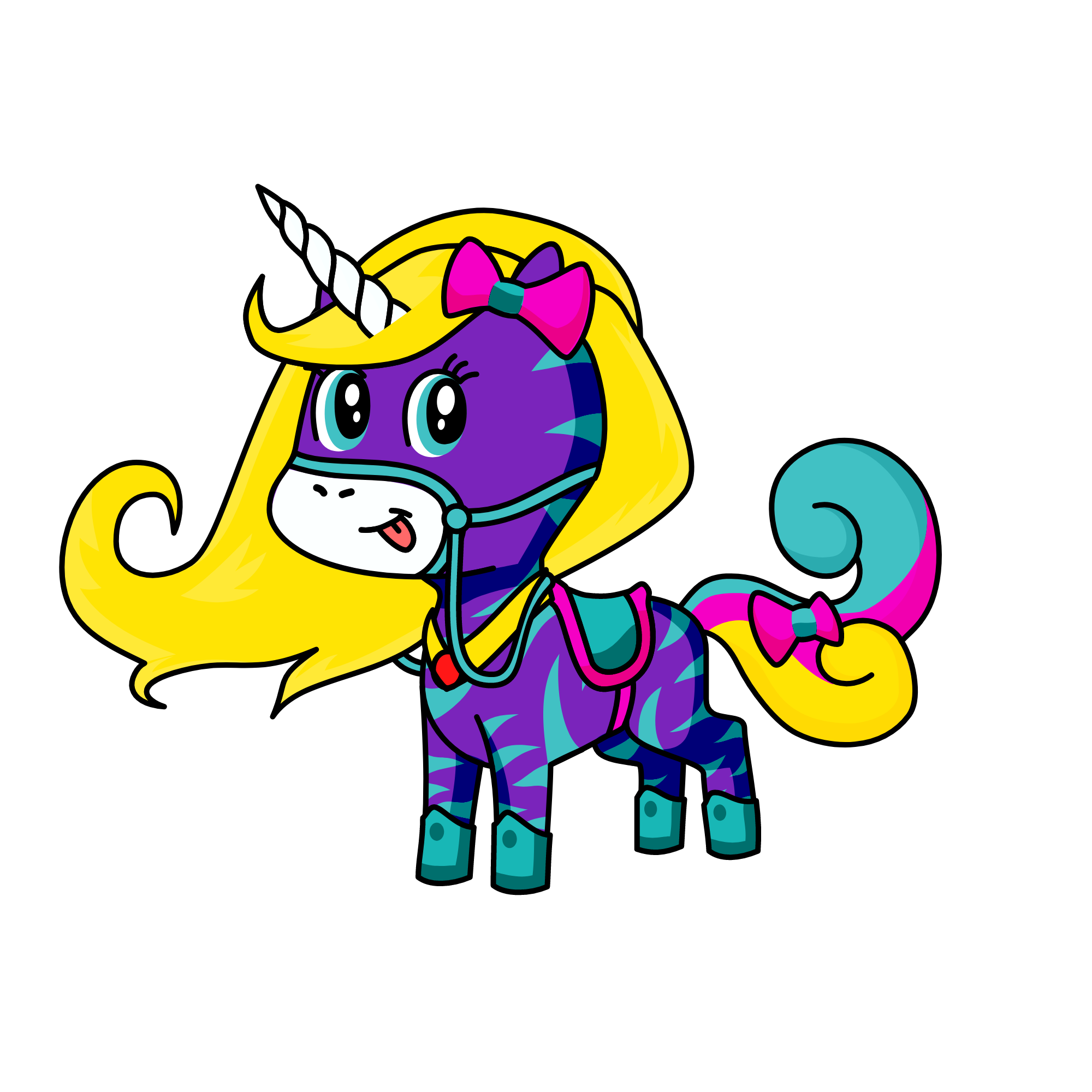 purple, the unicorn