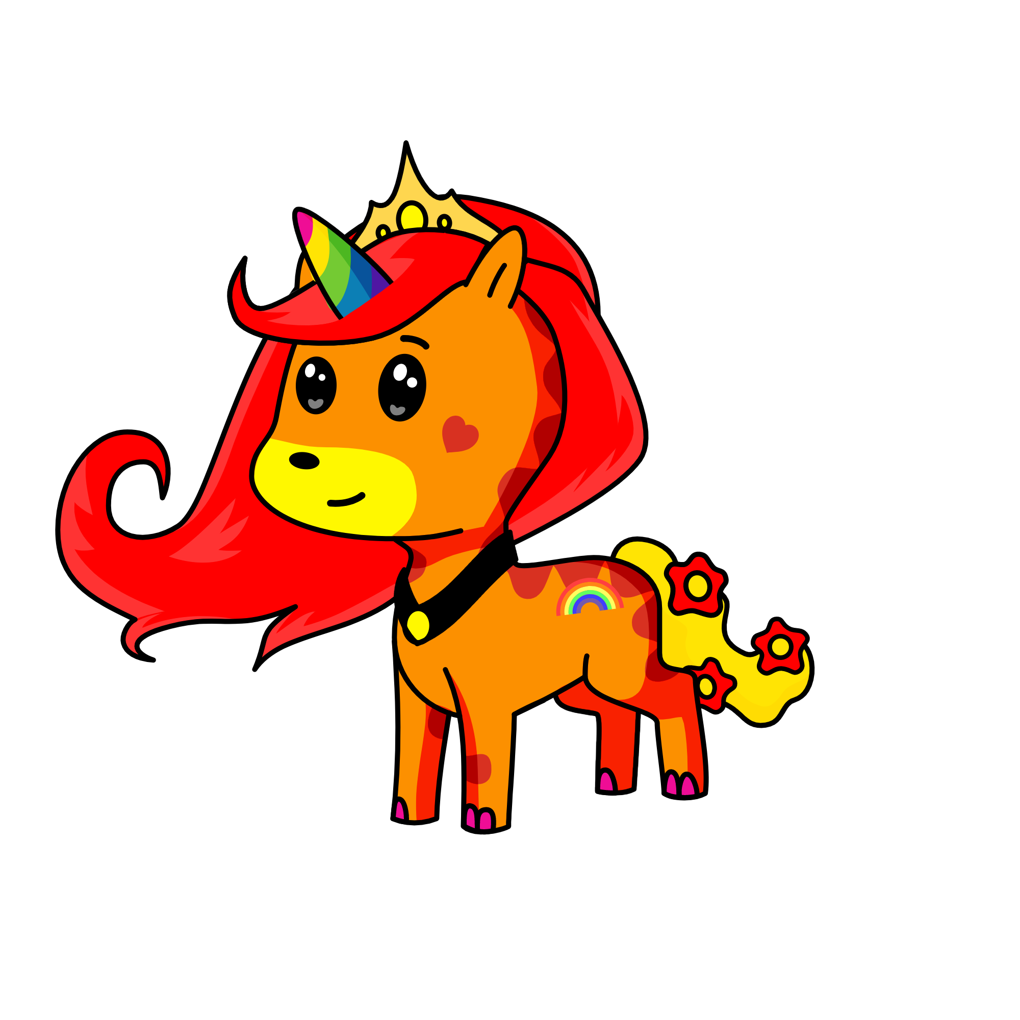 queen 👑  Emily , the unicorn