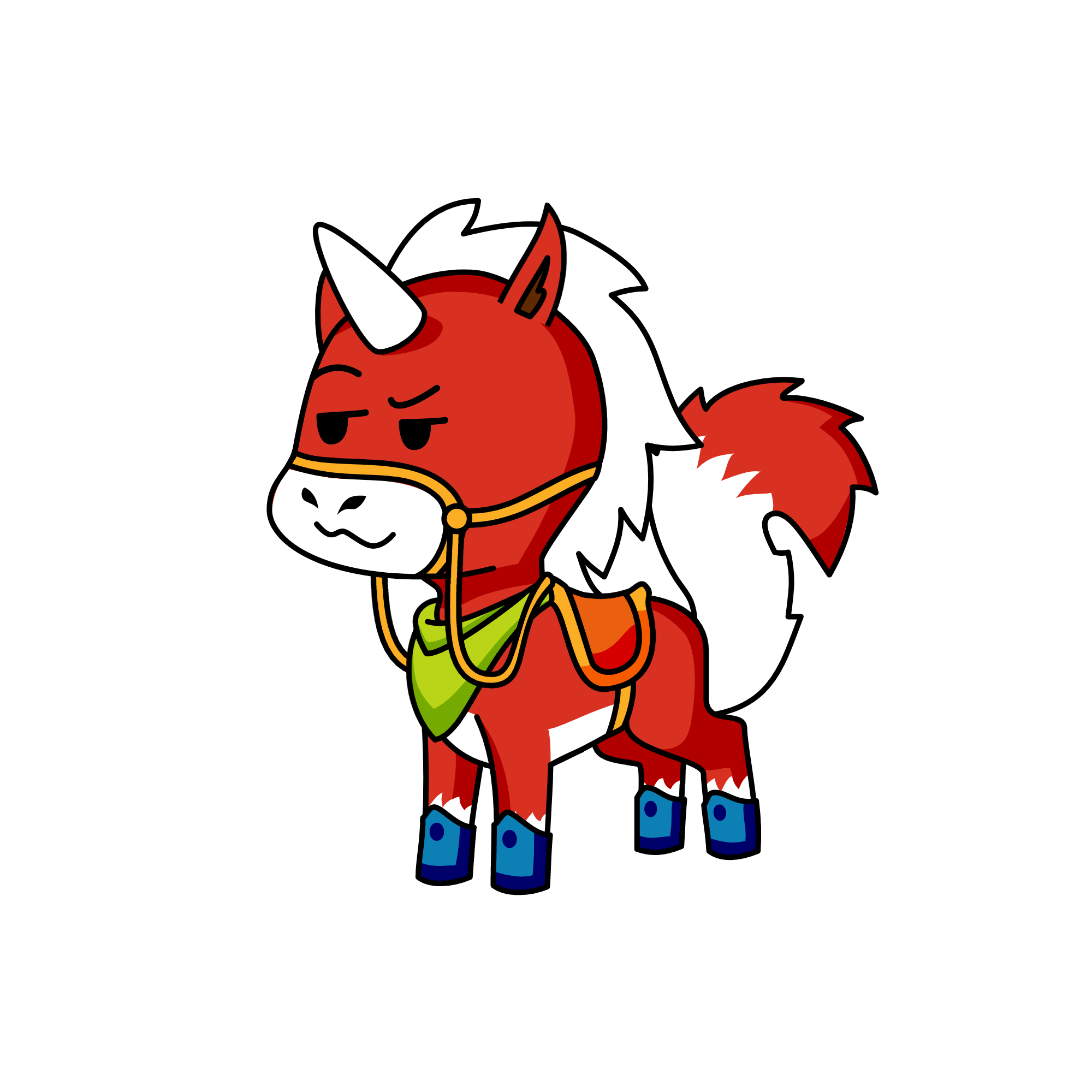 Crimson, the unicorn