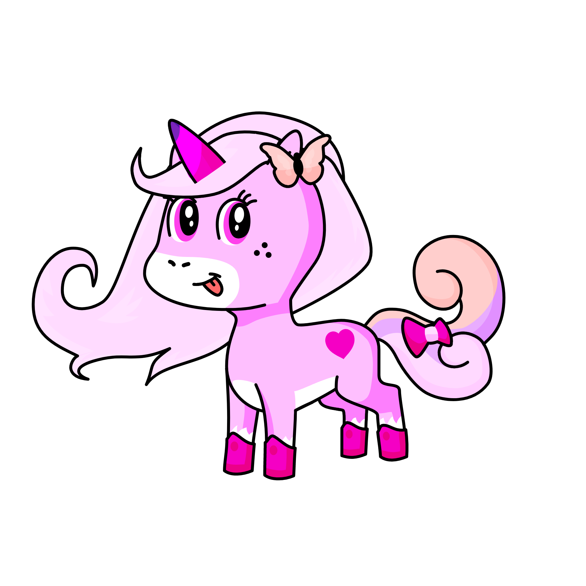 Pinker, the unicorn