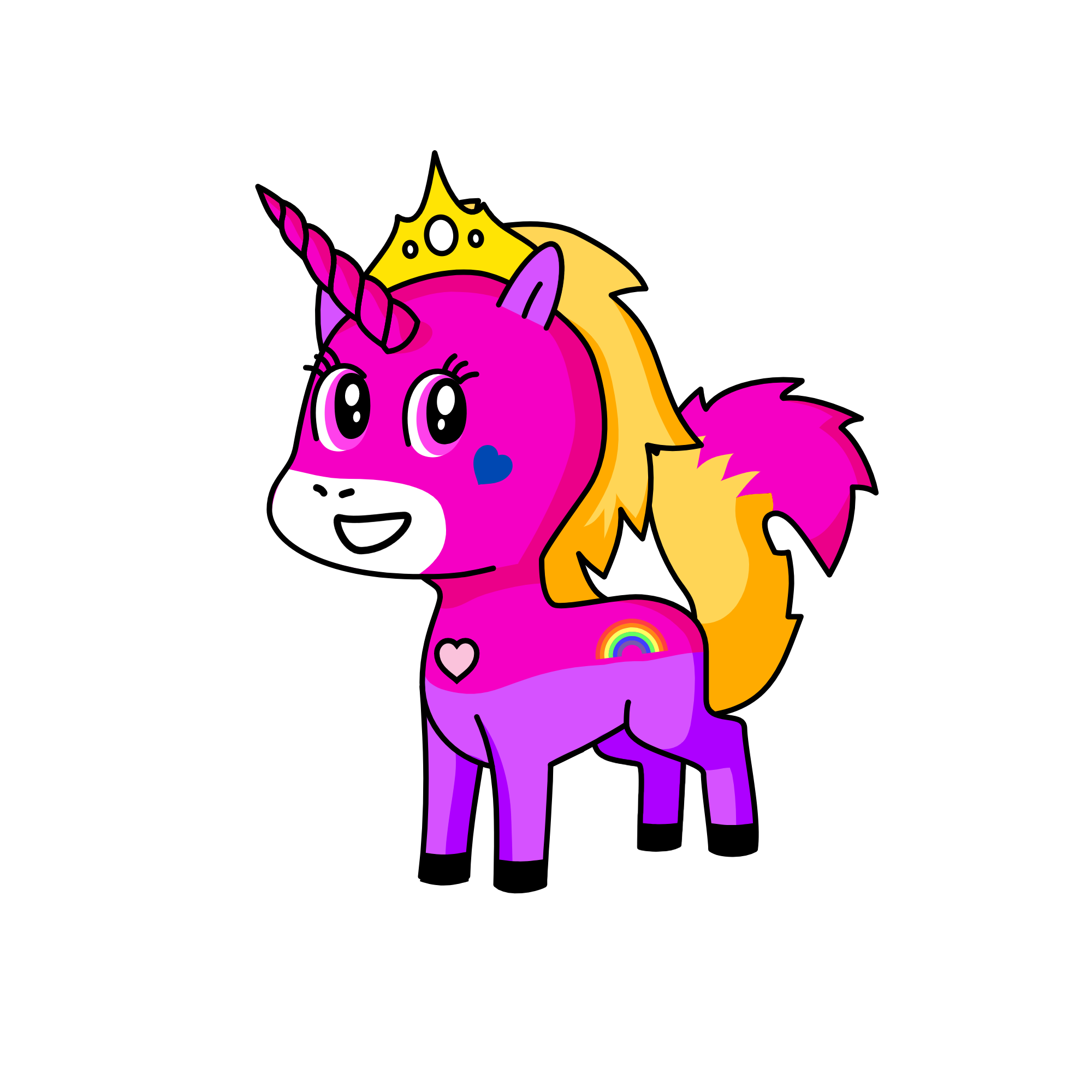Pinky, the unicorn