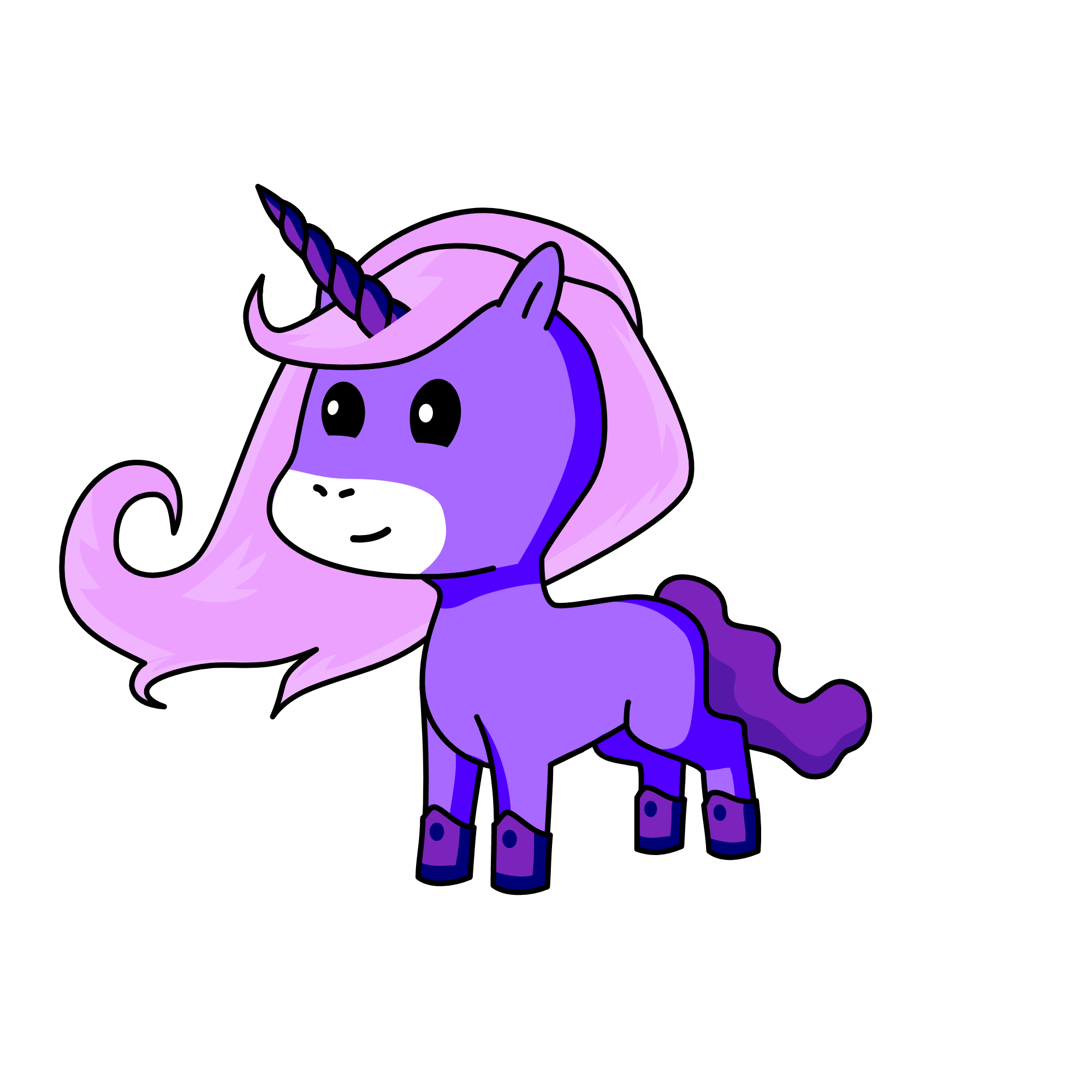 bloue, the unicorn